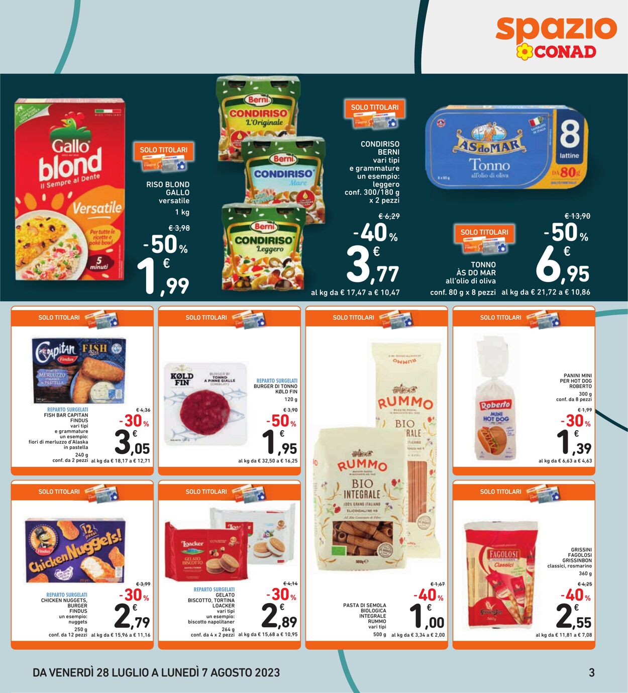 Volantino Conad 28.07.2023 - 07.08.2023