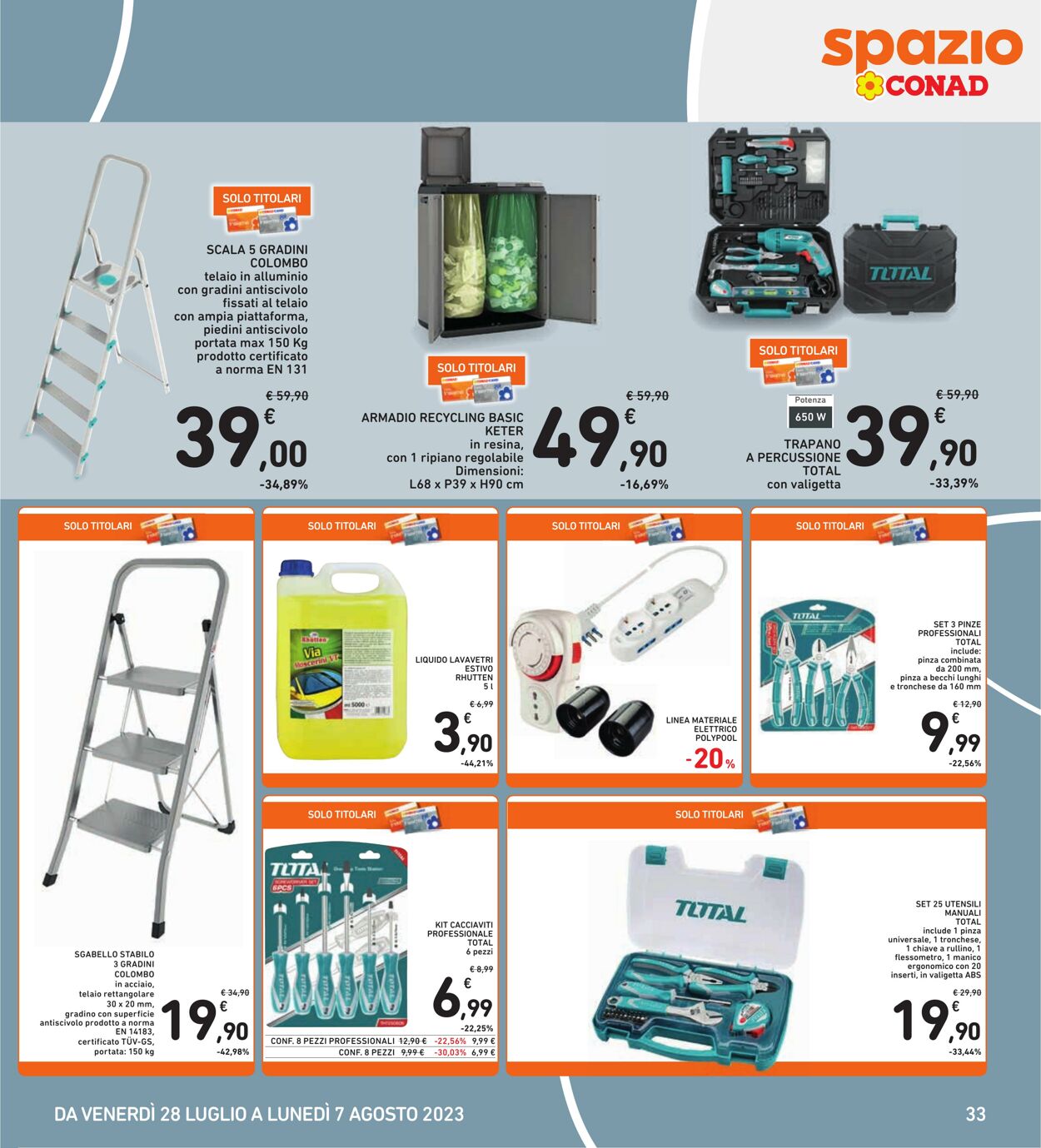 Volantino Conad 28.07.2023 - 07.08.2023