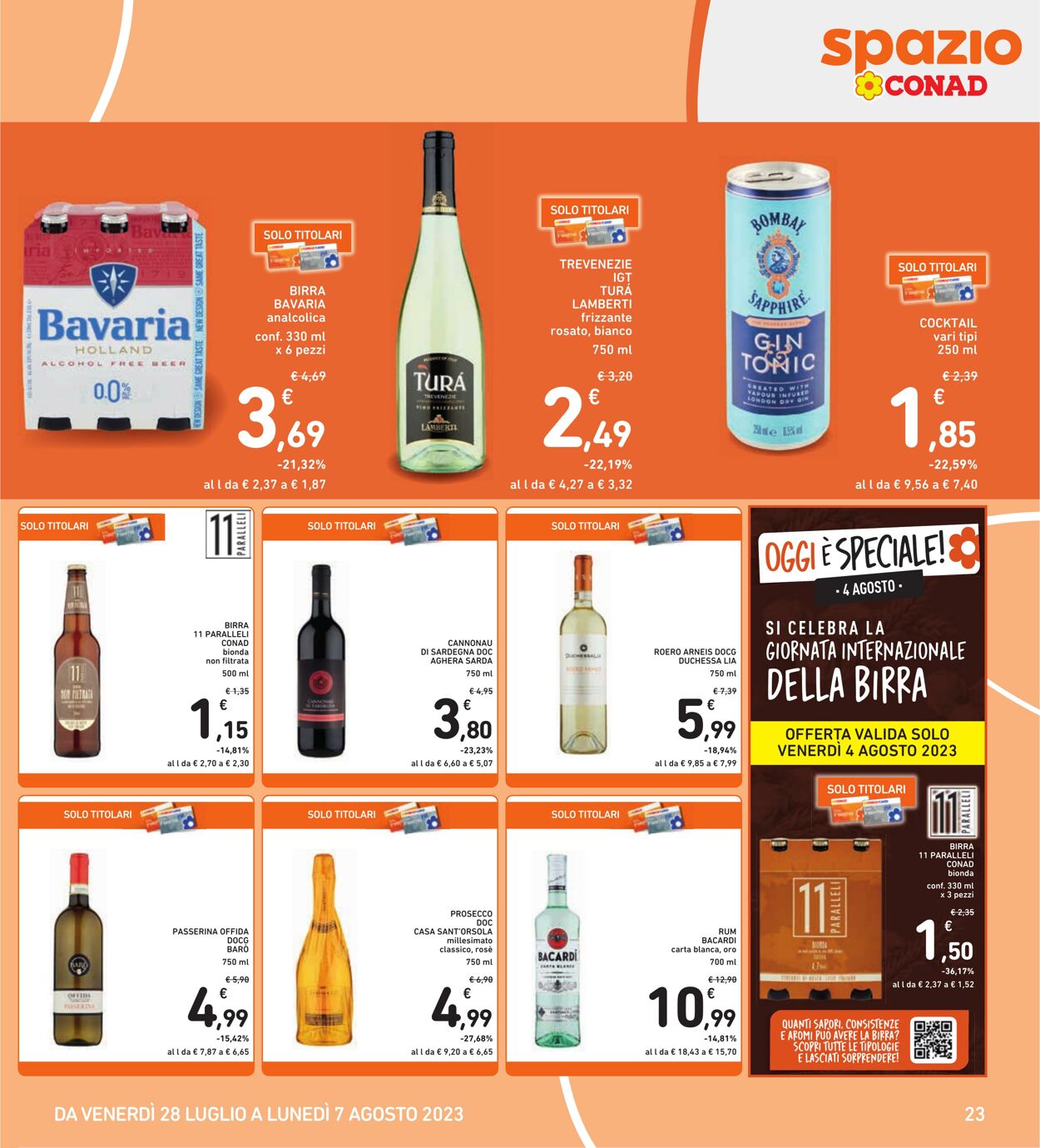 Volantino Conad 28.07.2023 - 07.08.2023