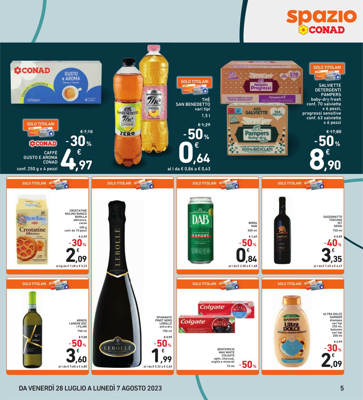 Volantino Conad 28.07.2023 - 07.08.2023