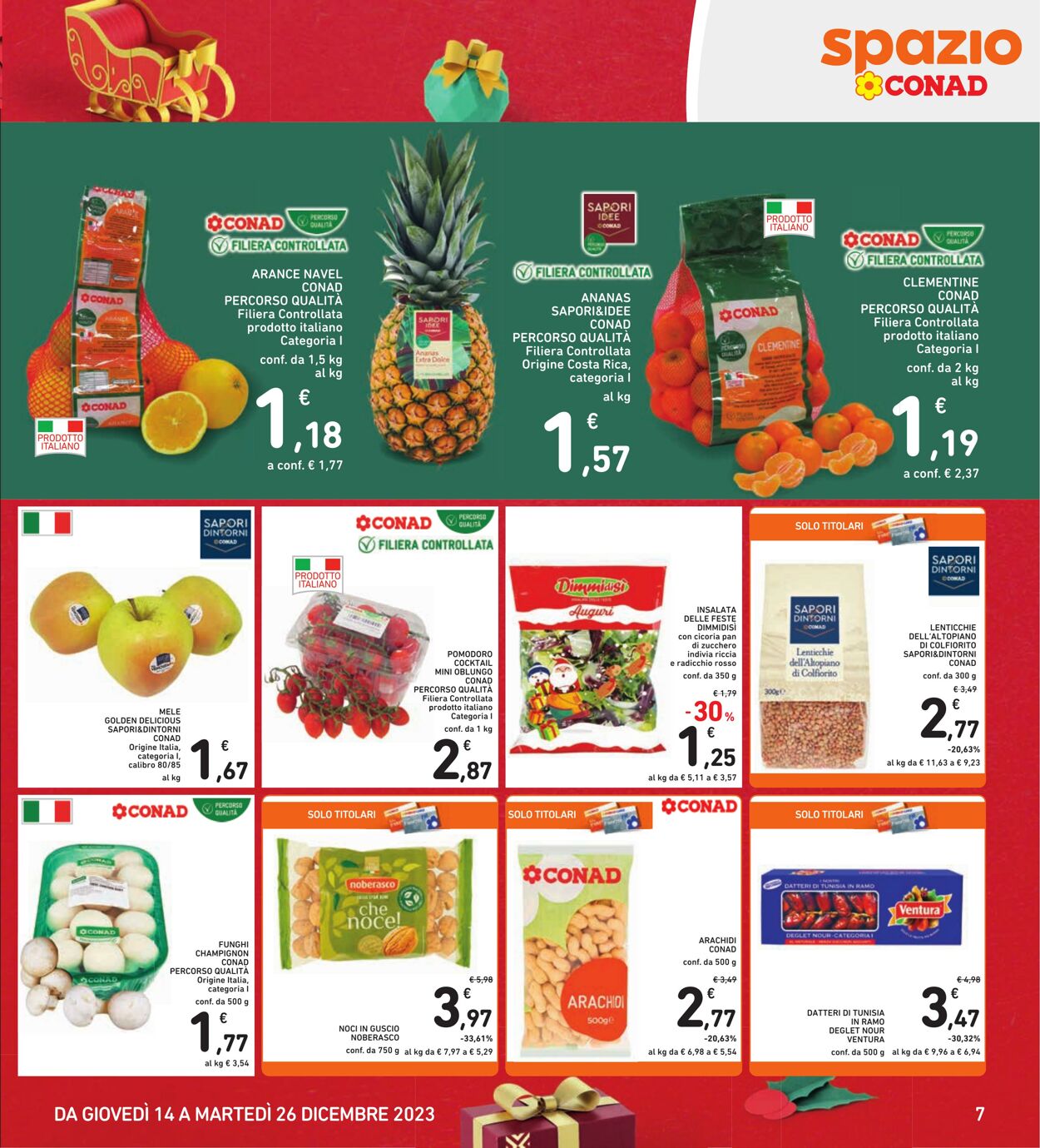 Volantino Conad 14.12.2023 - 26.12.2023