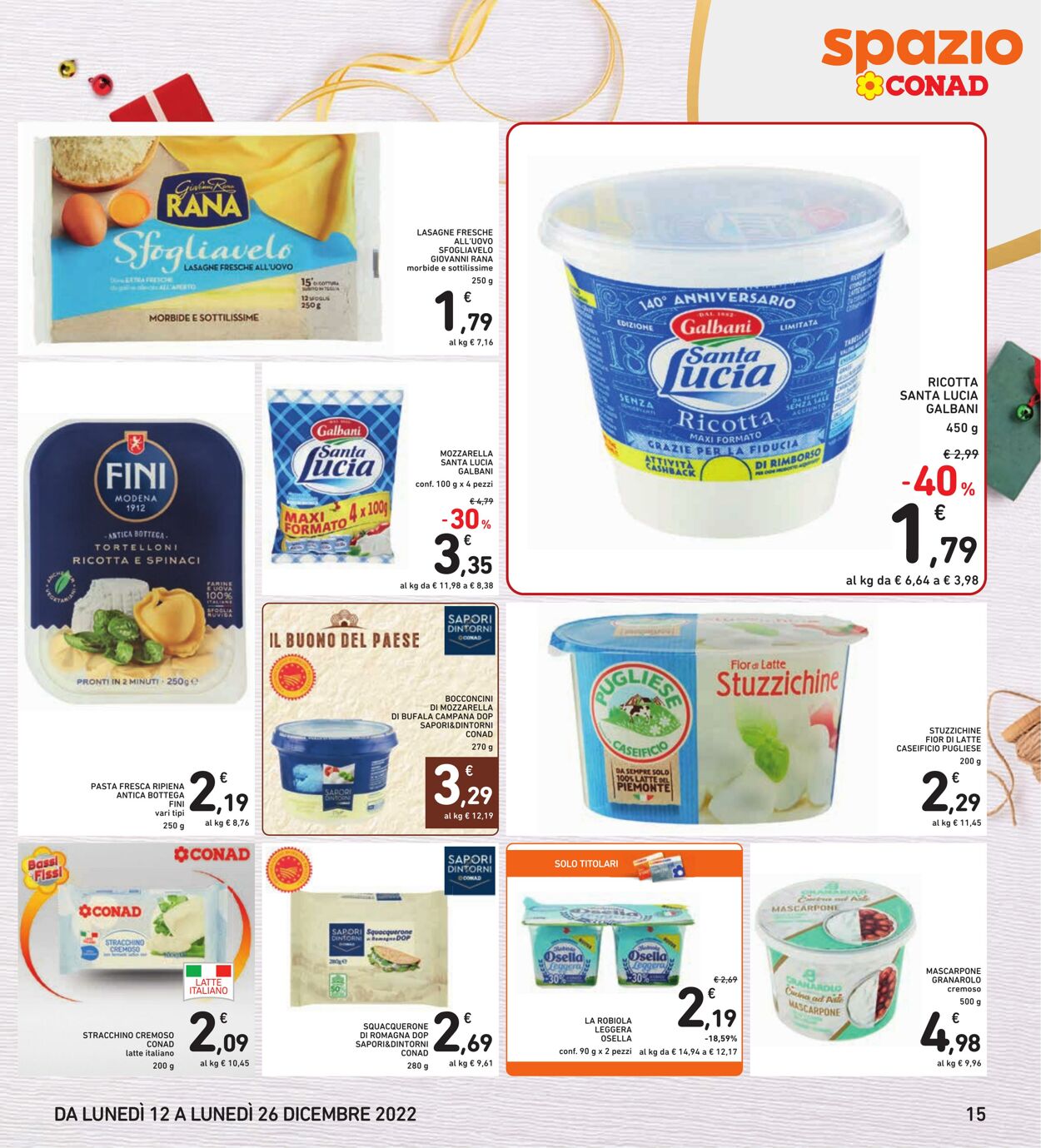 Volantino Conad 12.12.2022 - 26.12.2022