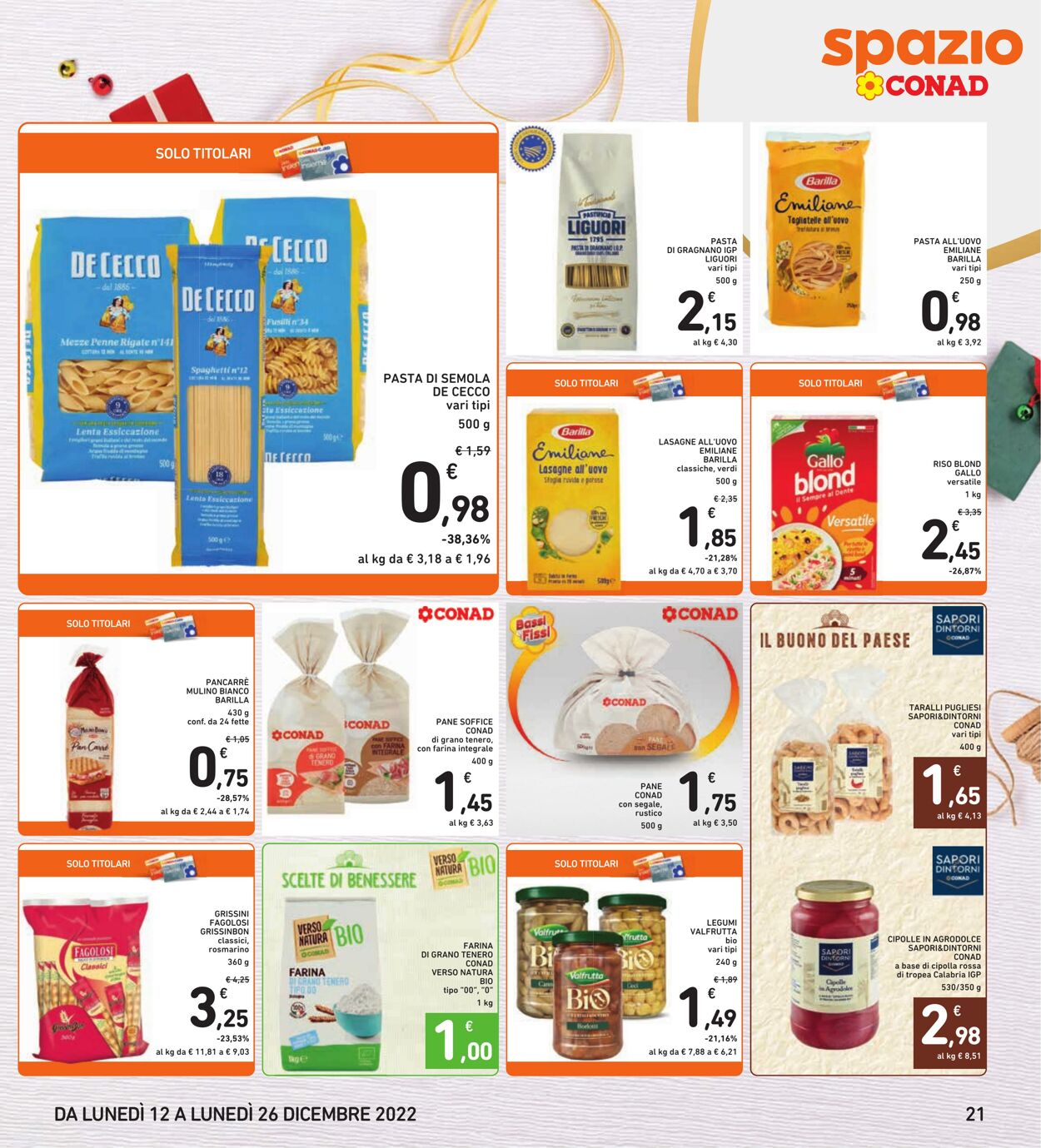 Volantino Conad 12.12.2022 - 26.12.2022