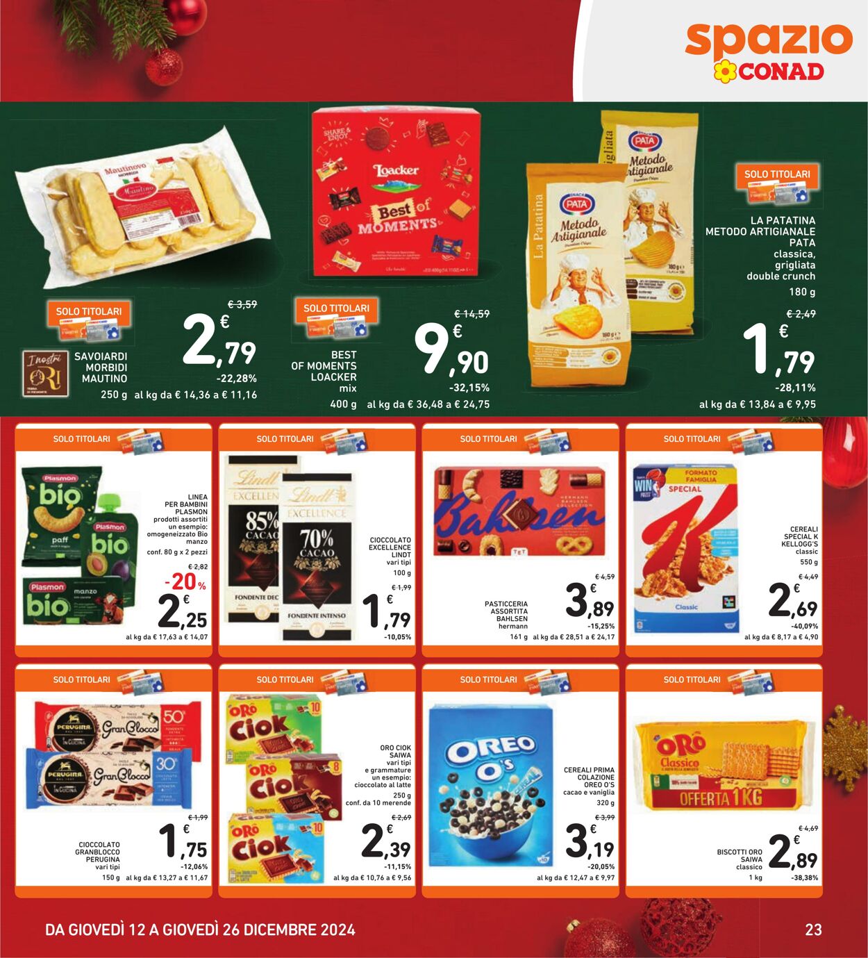 Volantino Conad 12.12.2024 - 26.12.2024