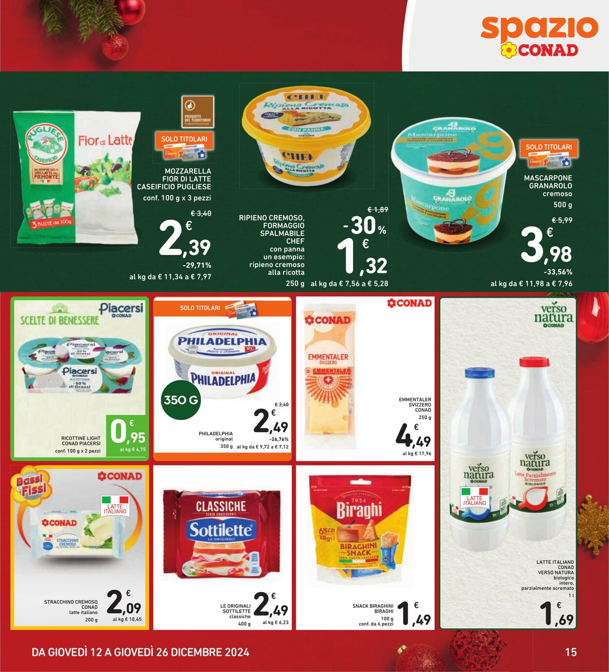 Volantino Conad 12.12.2024 - 26.12.2024