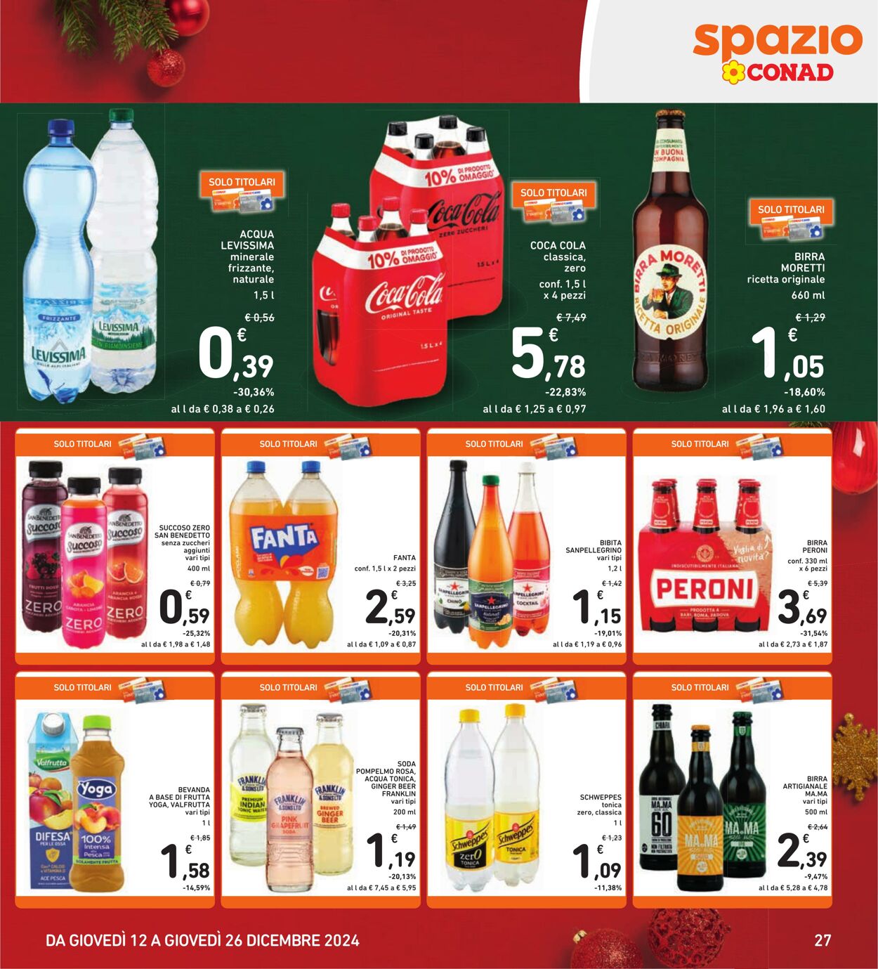 Volantino Conad 12.12.2024 - 26.12.2024