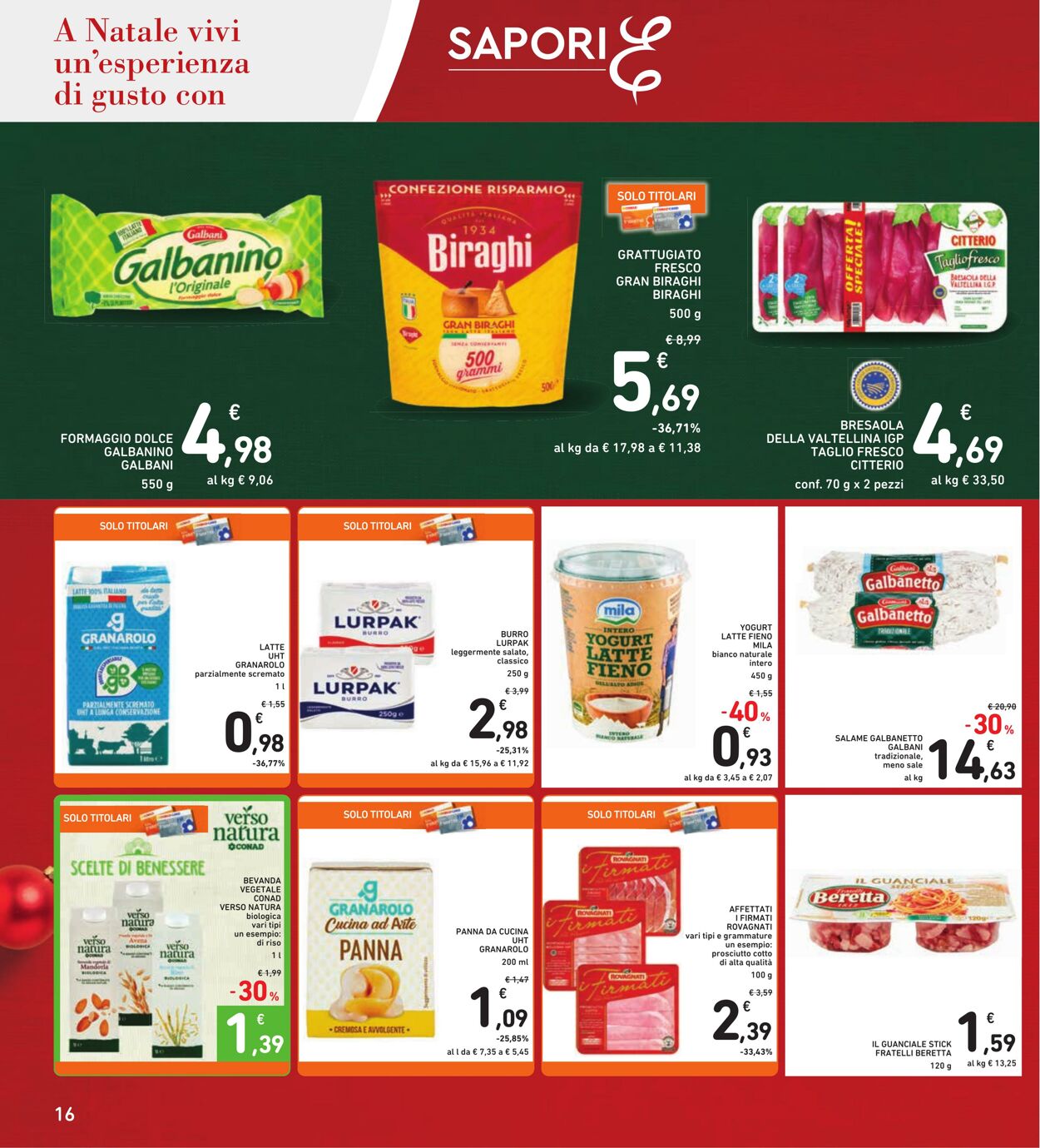 Volantino Conad 12.12.2024 - 26.12.2024