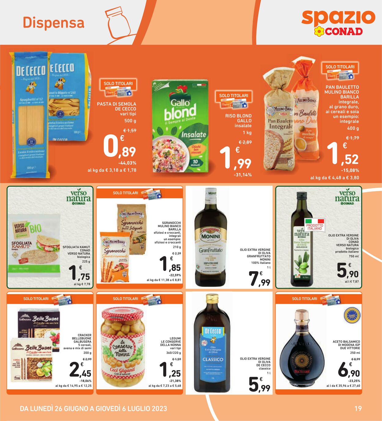 Volantino Conad 26.06.2023 - 06.07.2023