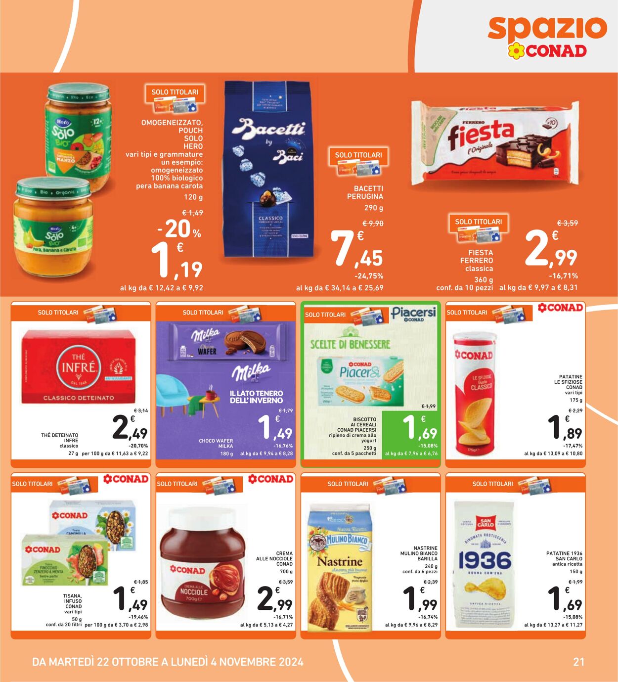 Volantino Conad 22.10.2024 - 04.11.2024