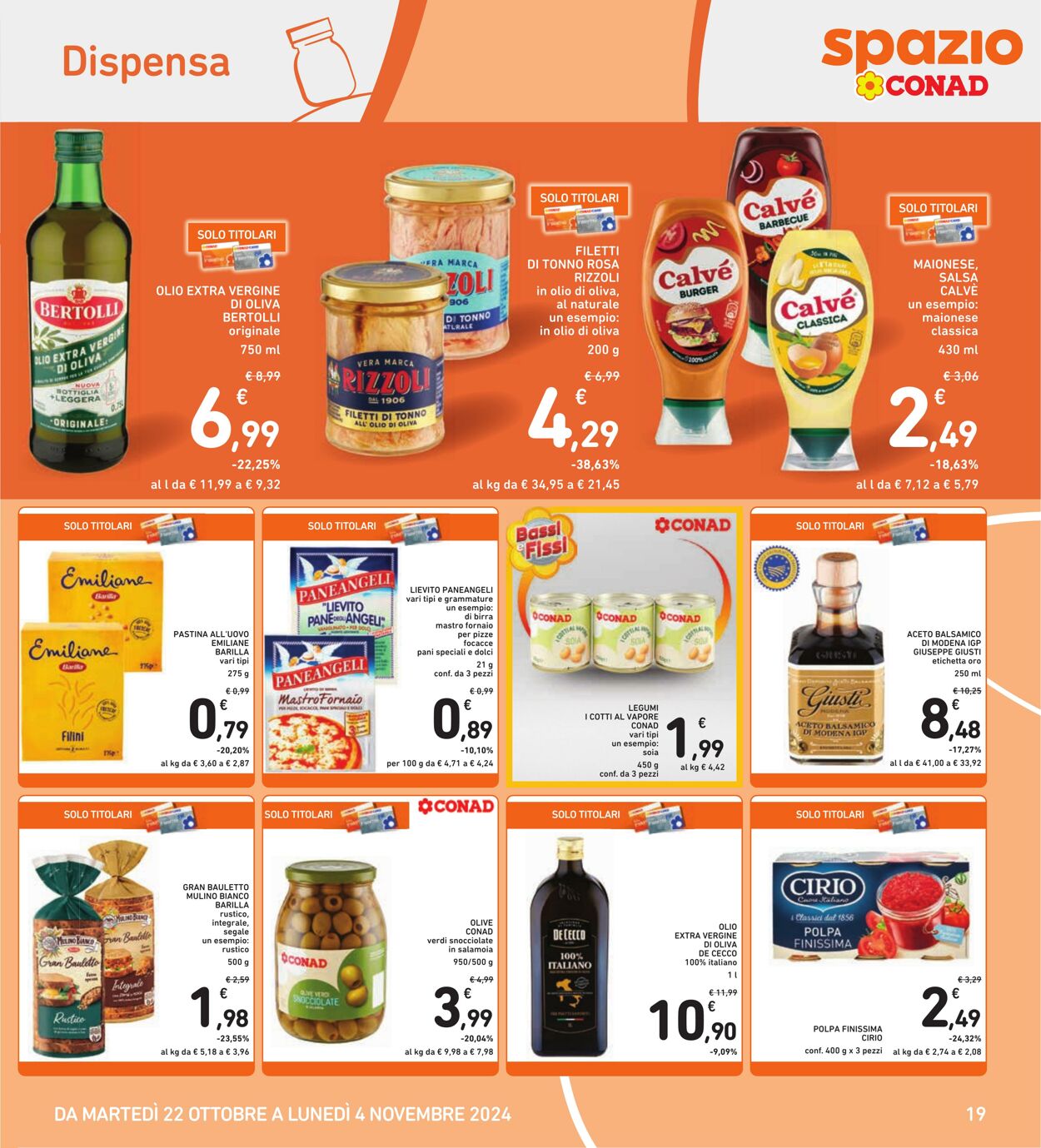 Volantino Conad 22.10.2024 - 04.11.2024