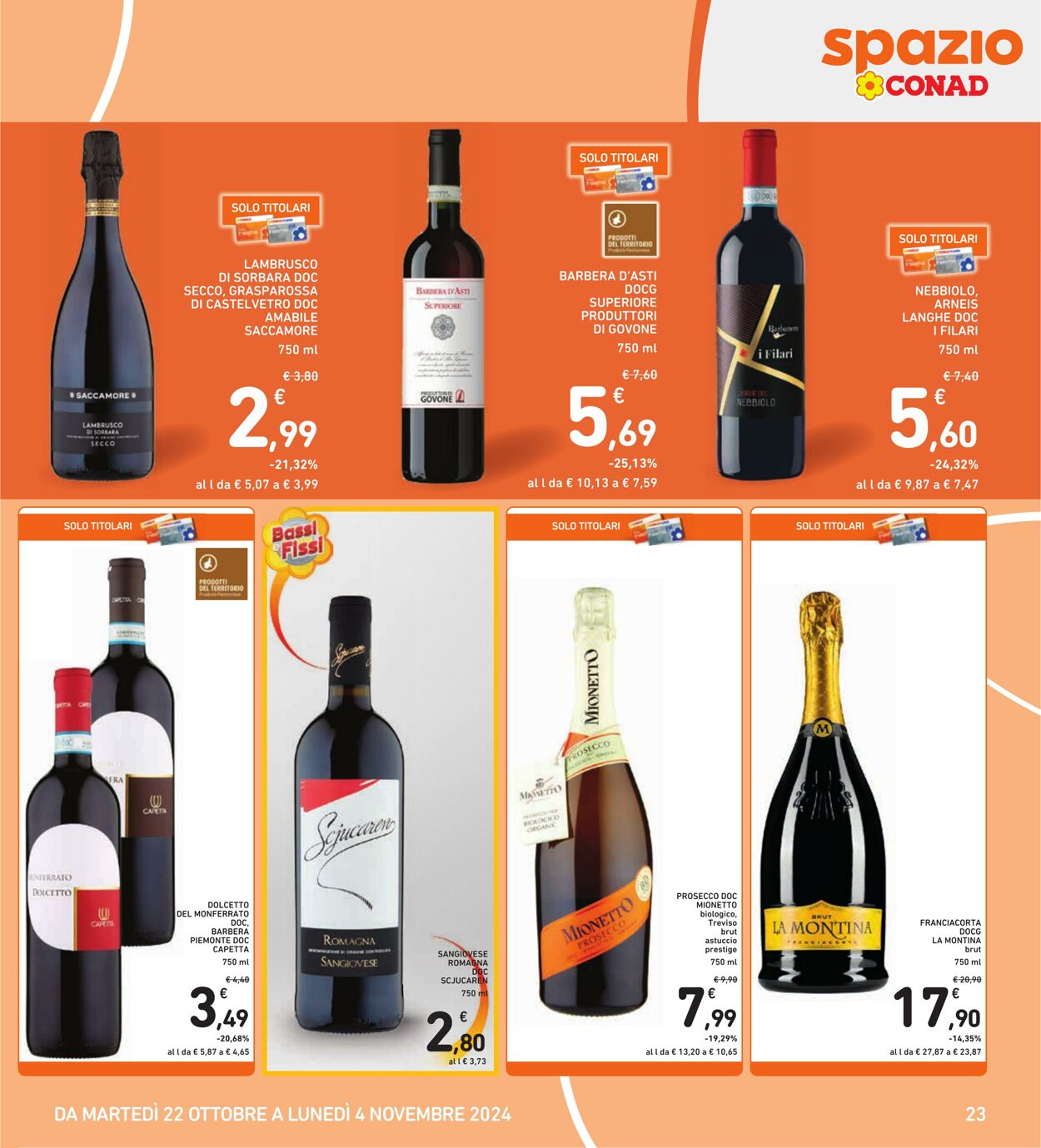 Volantino Conad 22.10.2024 - 04.11.2024