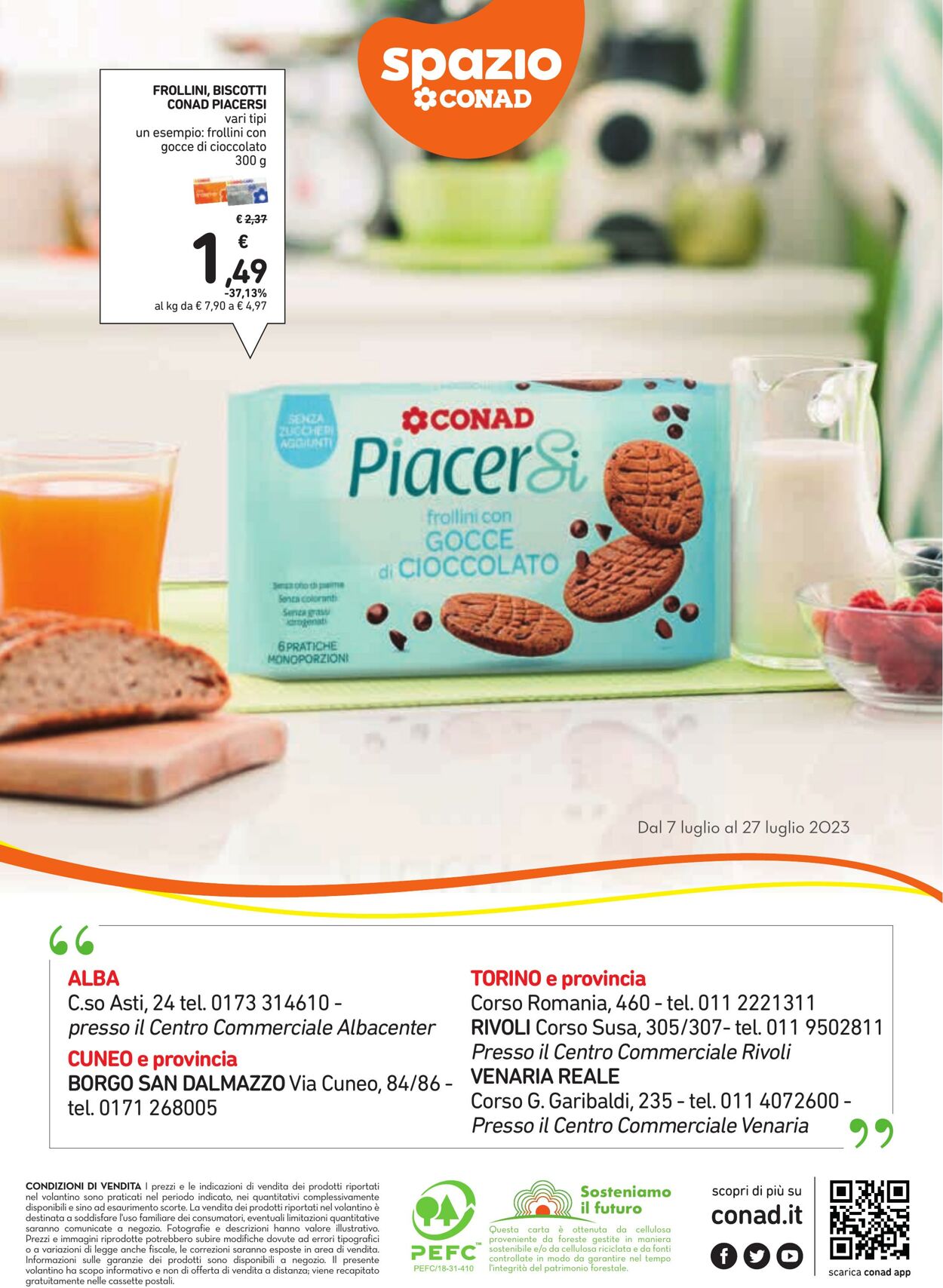 Volantino Conad 07.07.2023 - 27.07.2023