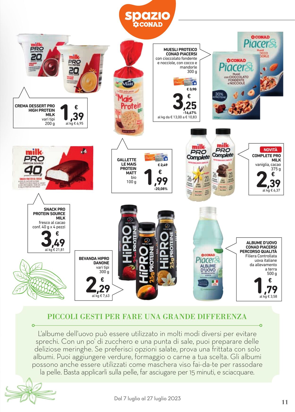 Volantino Conad 07.07.2023 - 27.07.2023