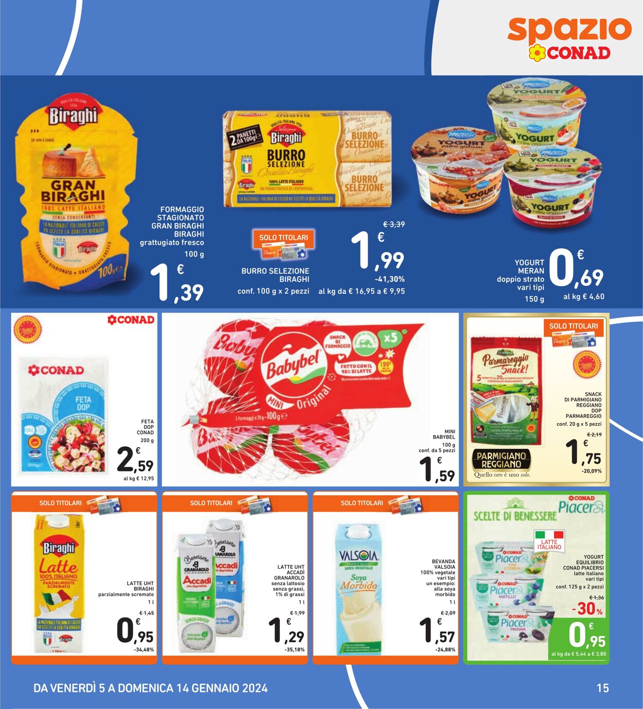 Volantino Conad 05.01.2024 - 14.01.2024