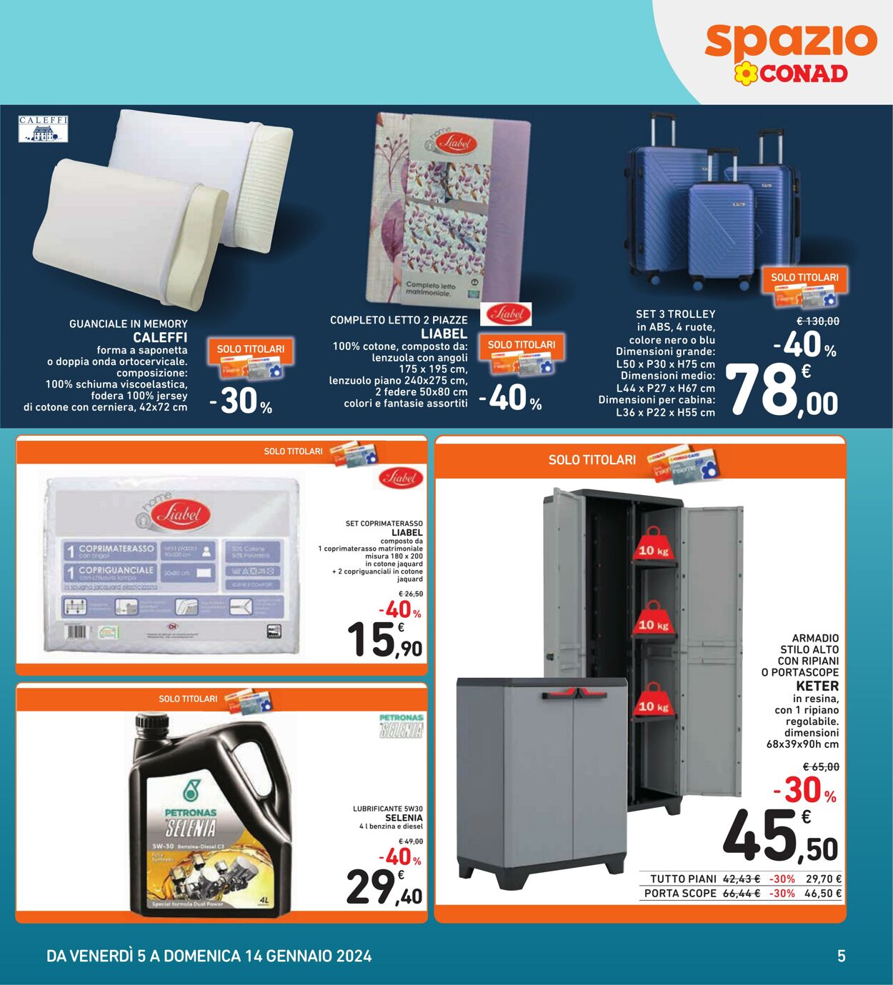 Volantino Conad 05.01.2024 - 14.01.2024