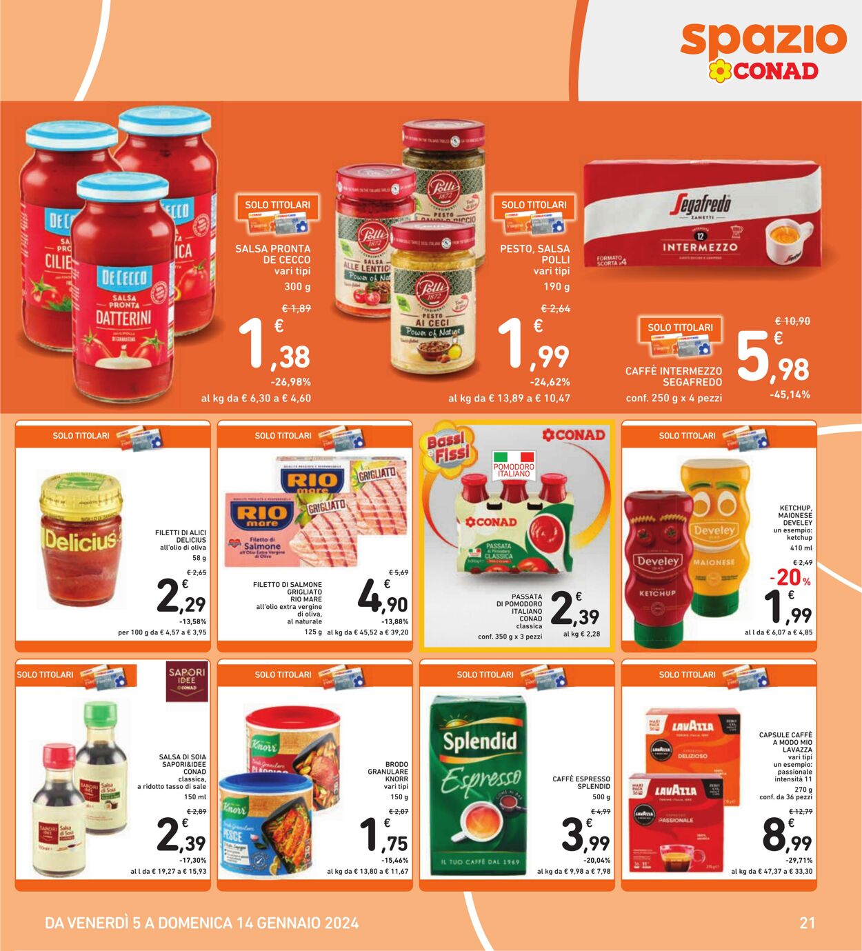 Volantino Conad 05.01.2024 - 14.01.2024