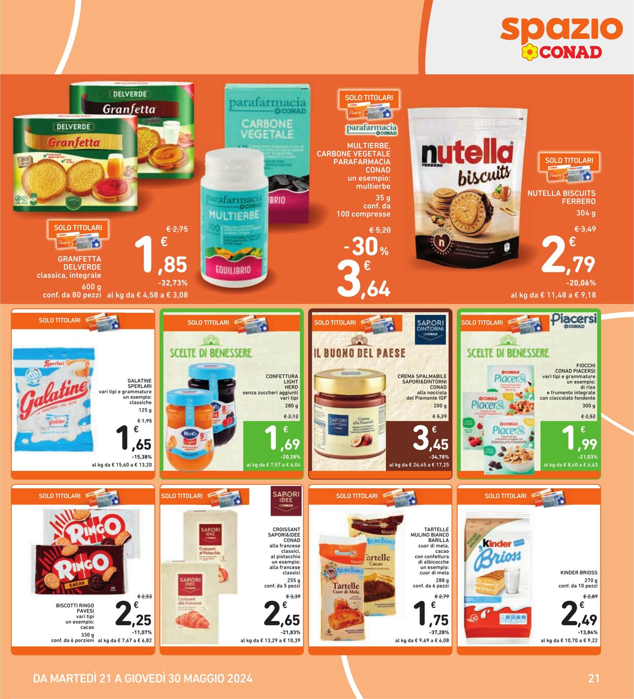 Volantino Conad 21.05.2024 - 30.05.2024