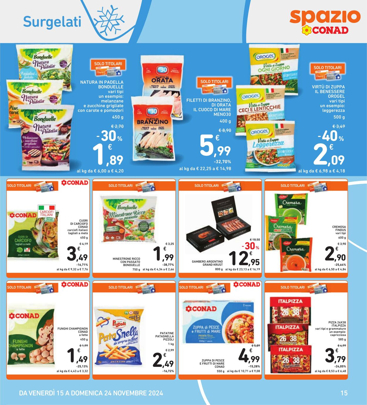 Volantino Conad 15.11.2024 - 24.11.2024