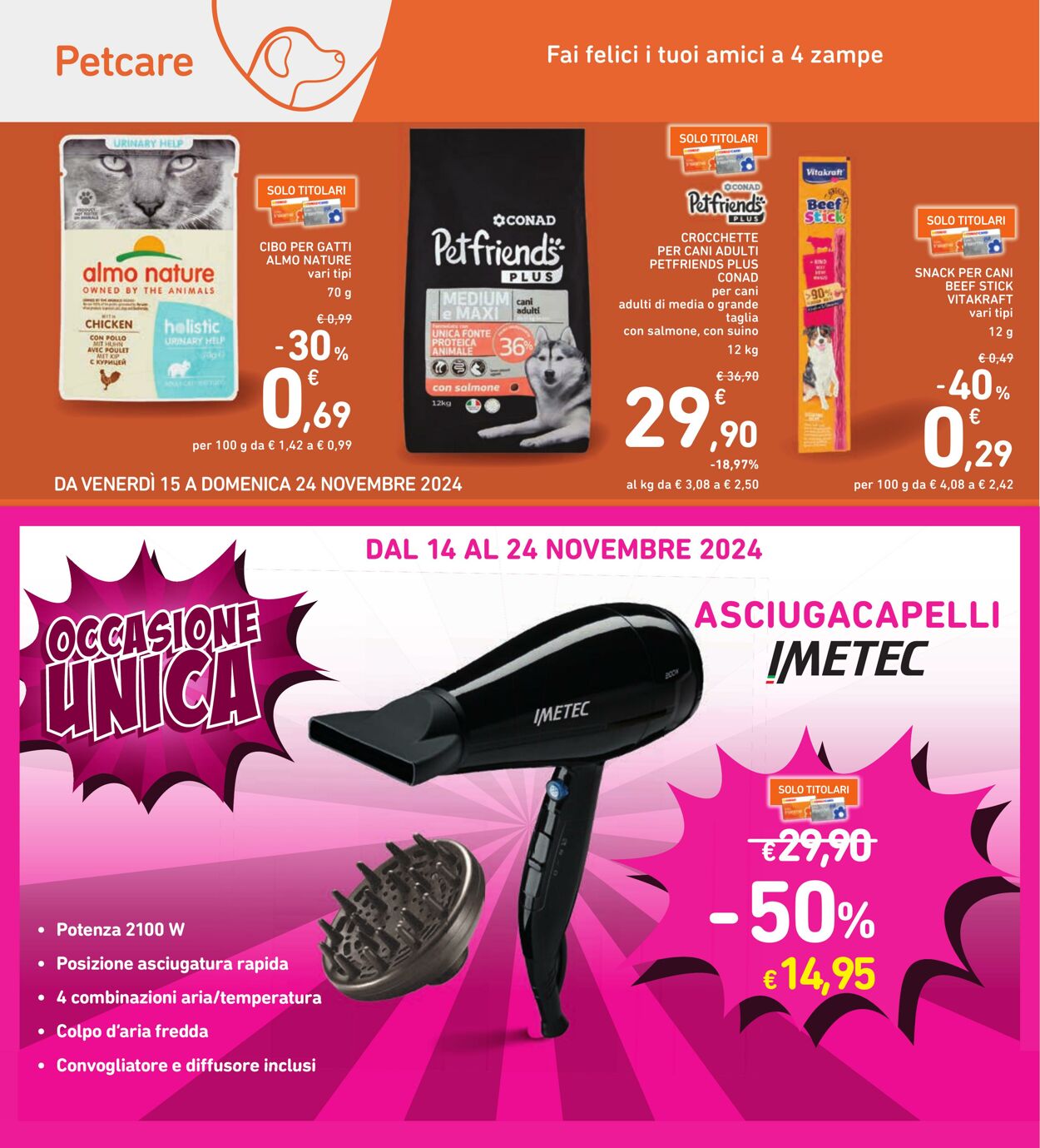 Volantino Conad 15.11.2024 - 24.11.2024