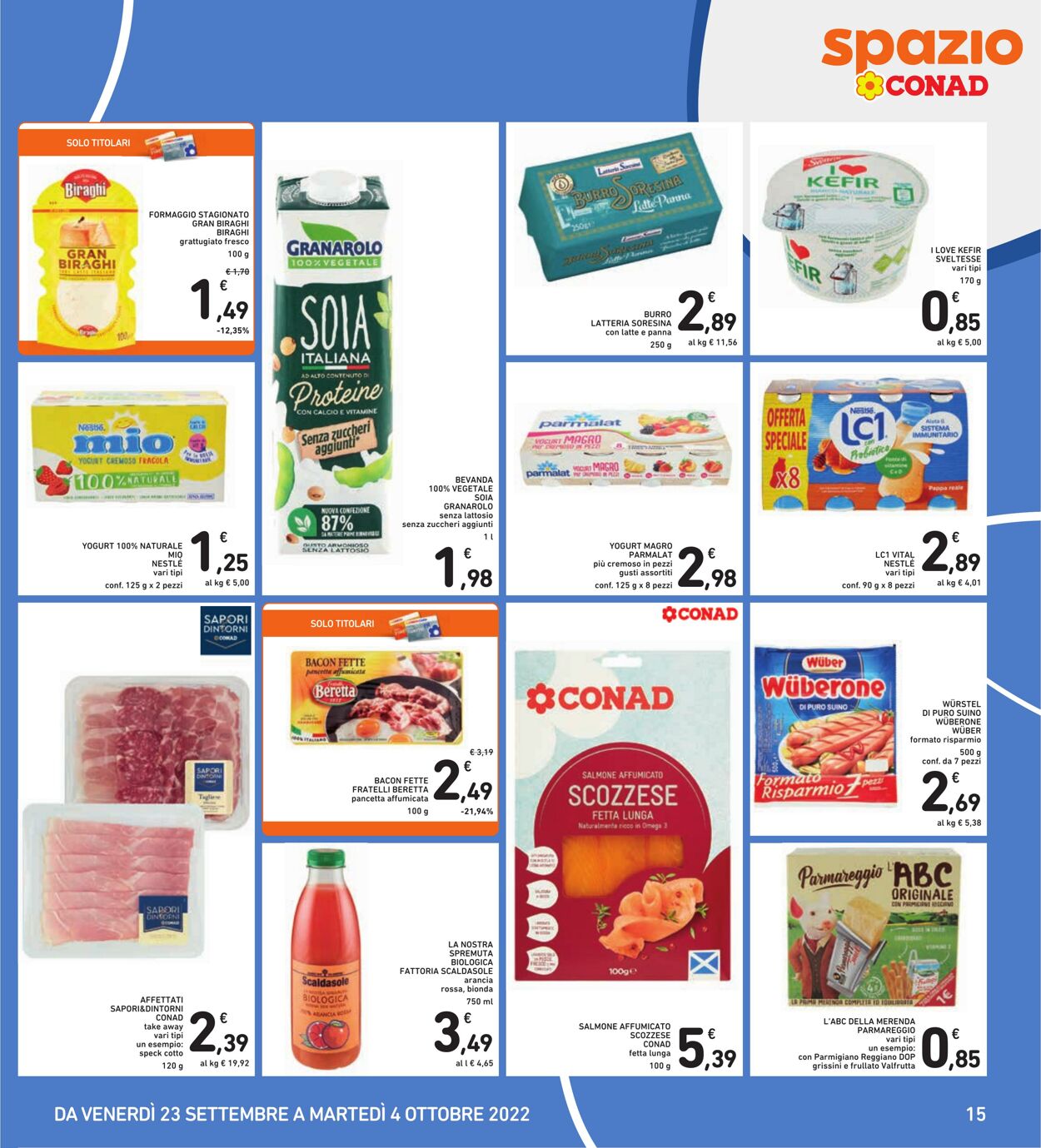 Volantino Conad 23.09.2022 - 04.10.2022