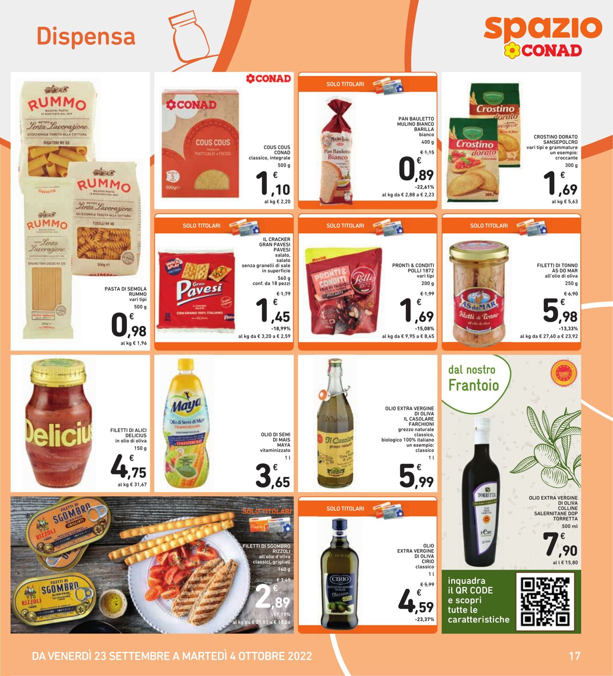 Volantino Conad 23.09.2022 - 04.10.2022