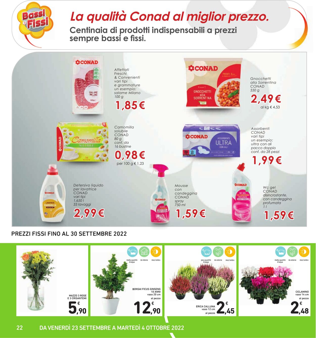 Volantino Conad 23.09.2022 - 04.10.2022