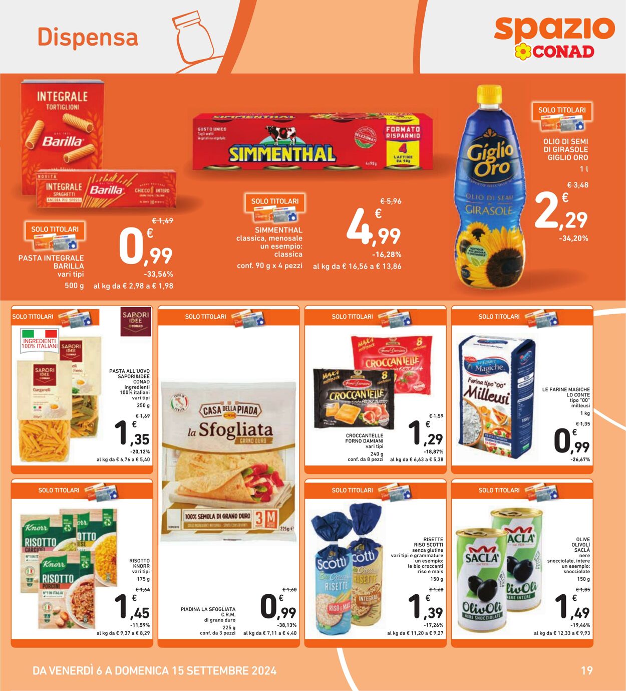 Volantino Conad 06.09.2024 - 15.09.2024