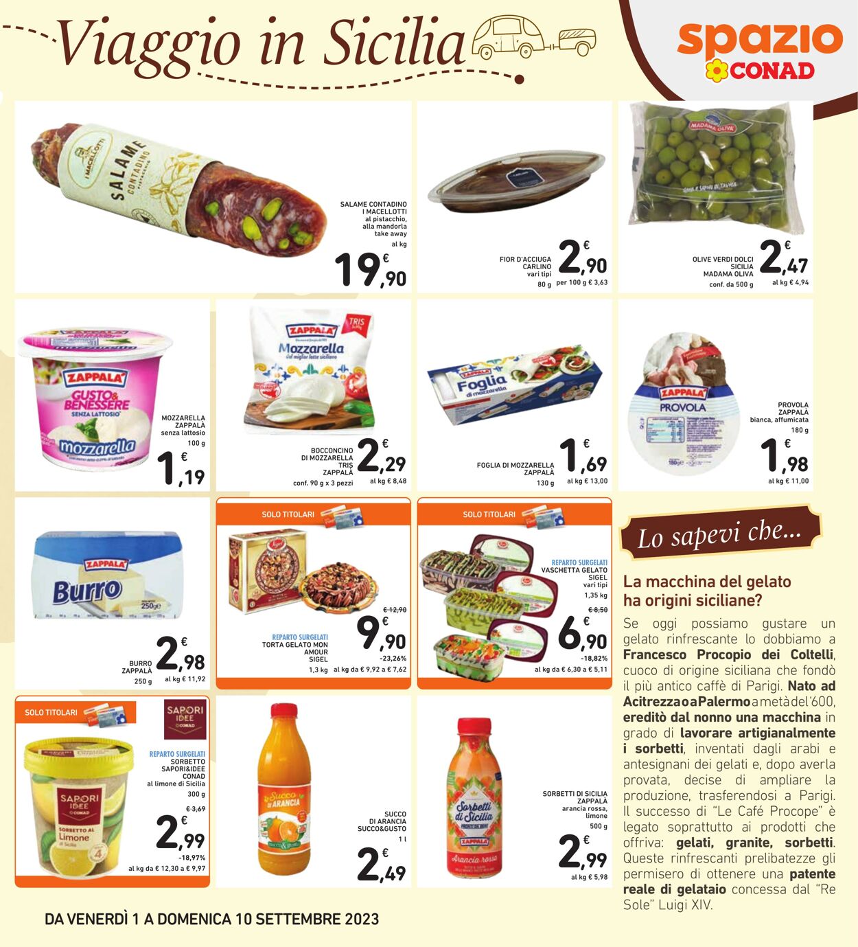 Volantino Conad 01.08.2023 - 10.09.2023