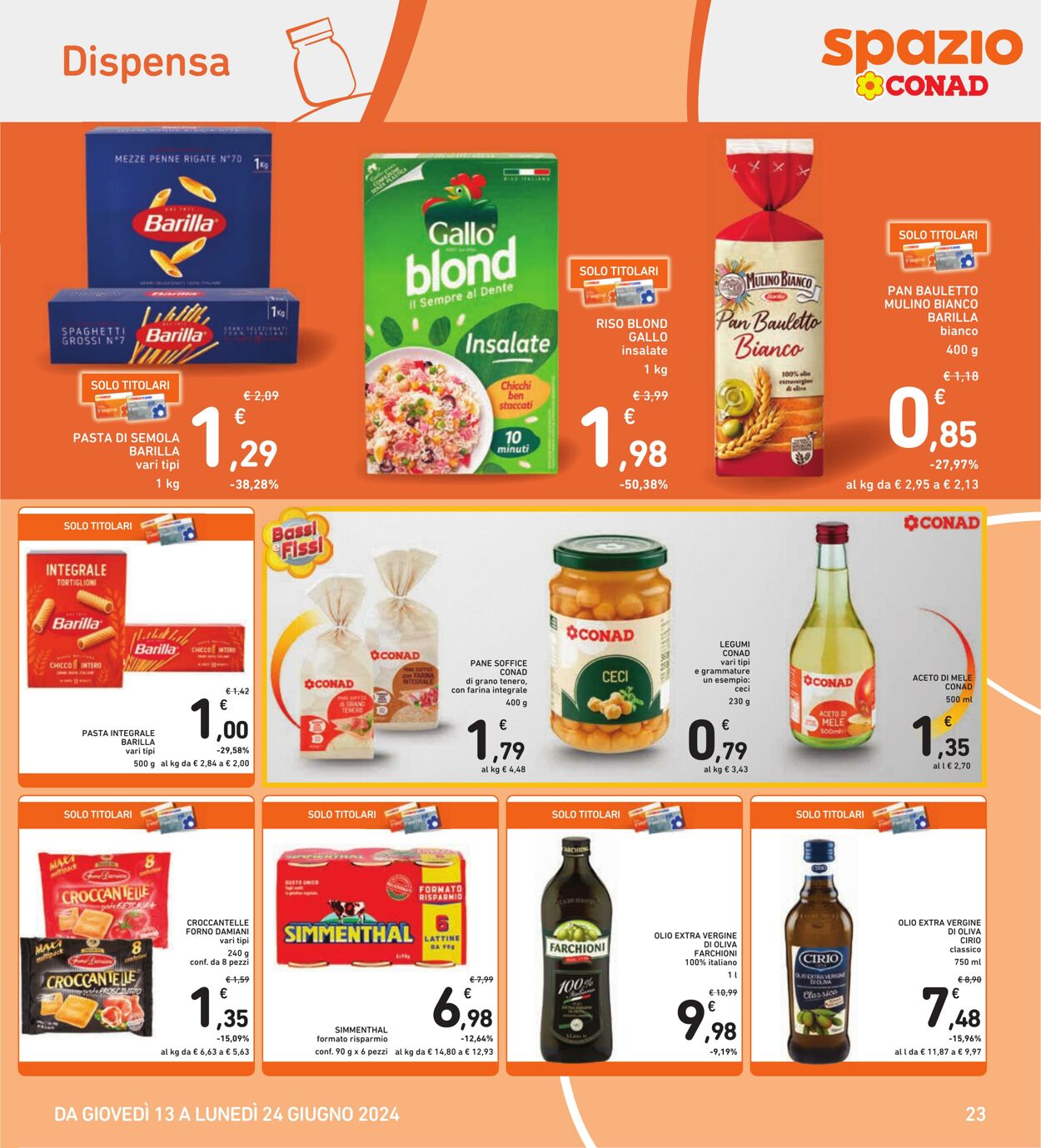 Volantino Conad 13.06.2024 - 24.06.2024