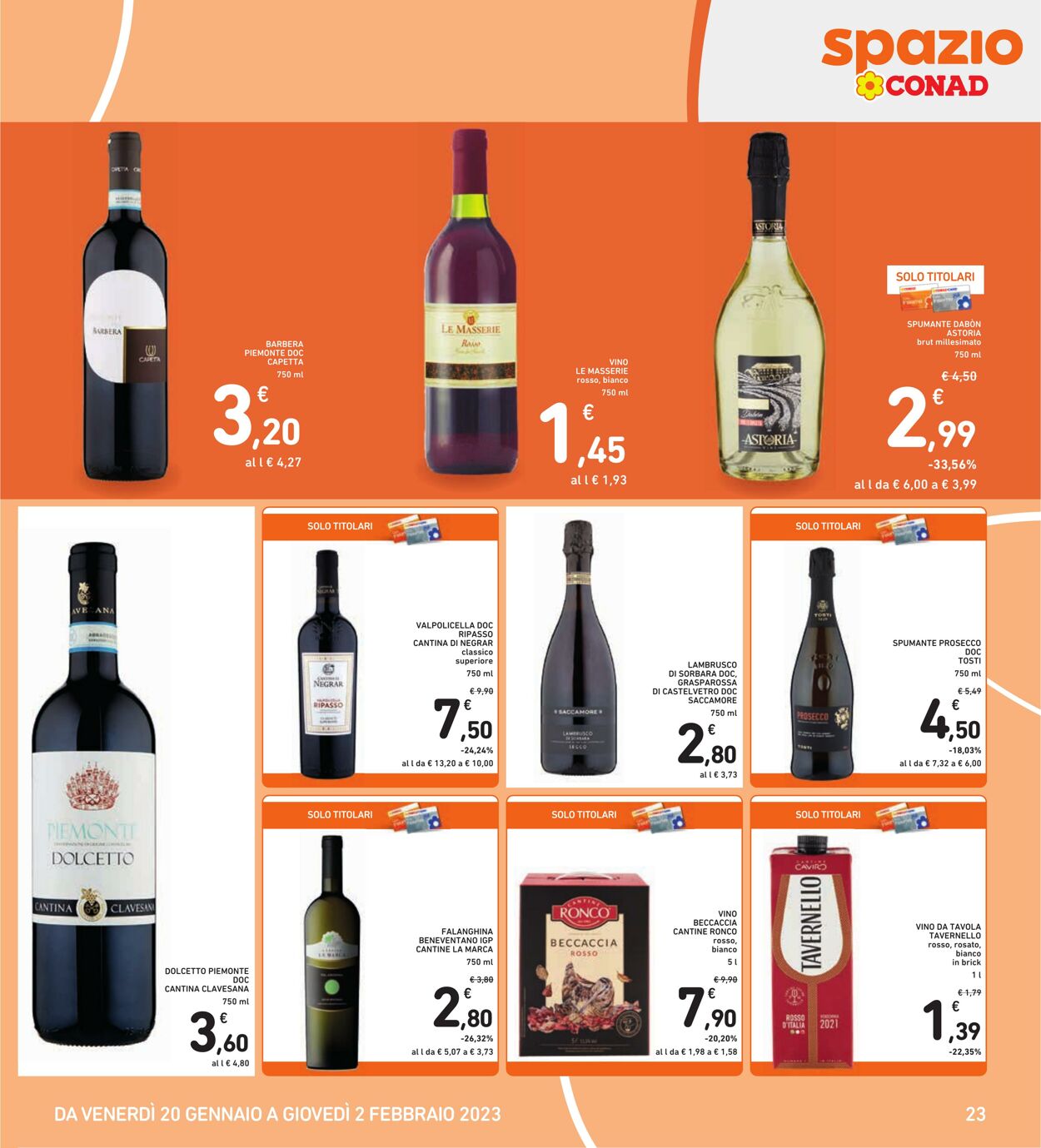 Volantino Conad 20.01.2023 - 02.02.2023