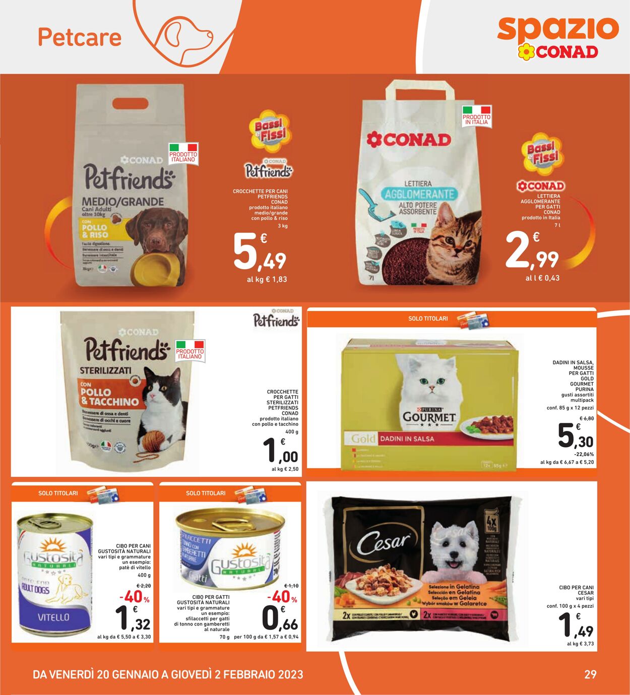 Volantino Conad 20.01.2023 - 02.02.2023