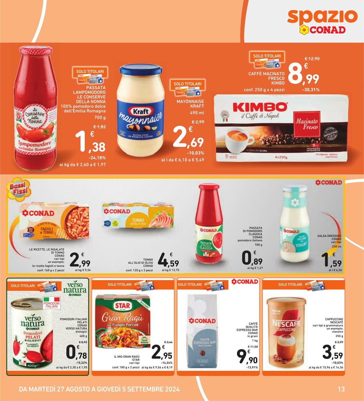 Volantino Conad 27.08.2024 - 05.09.2024