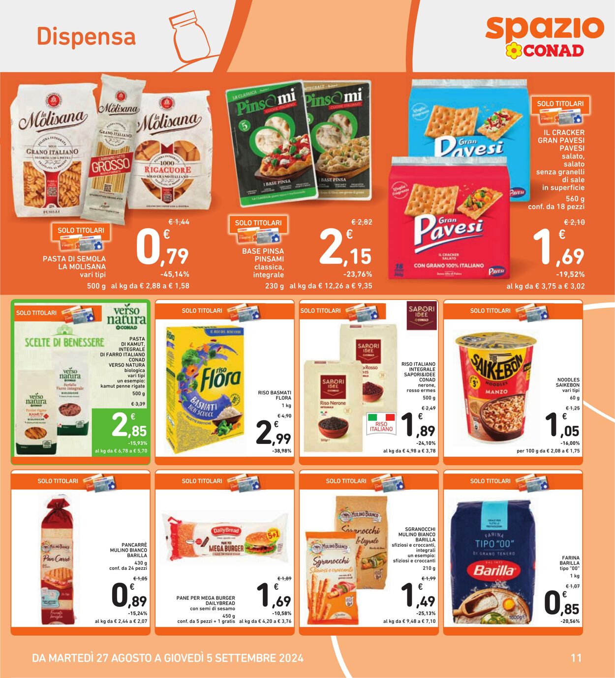 Volantino Conad 27.08.2024 - 05.09.2024