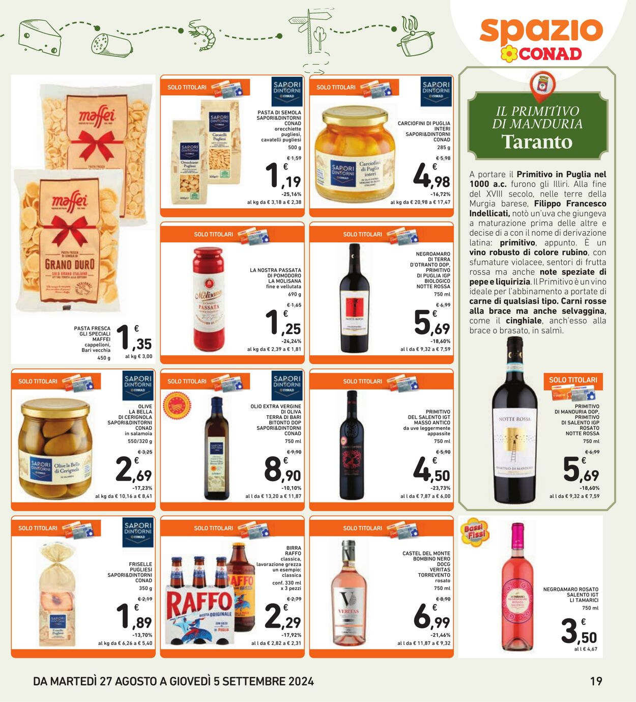 Volantino Conad 27.08.2024 - 05.09.2024