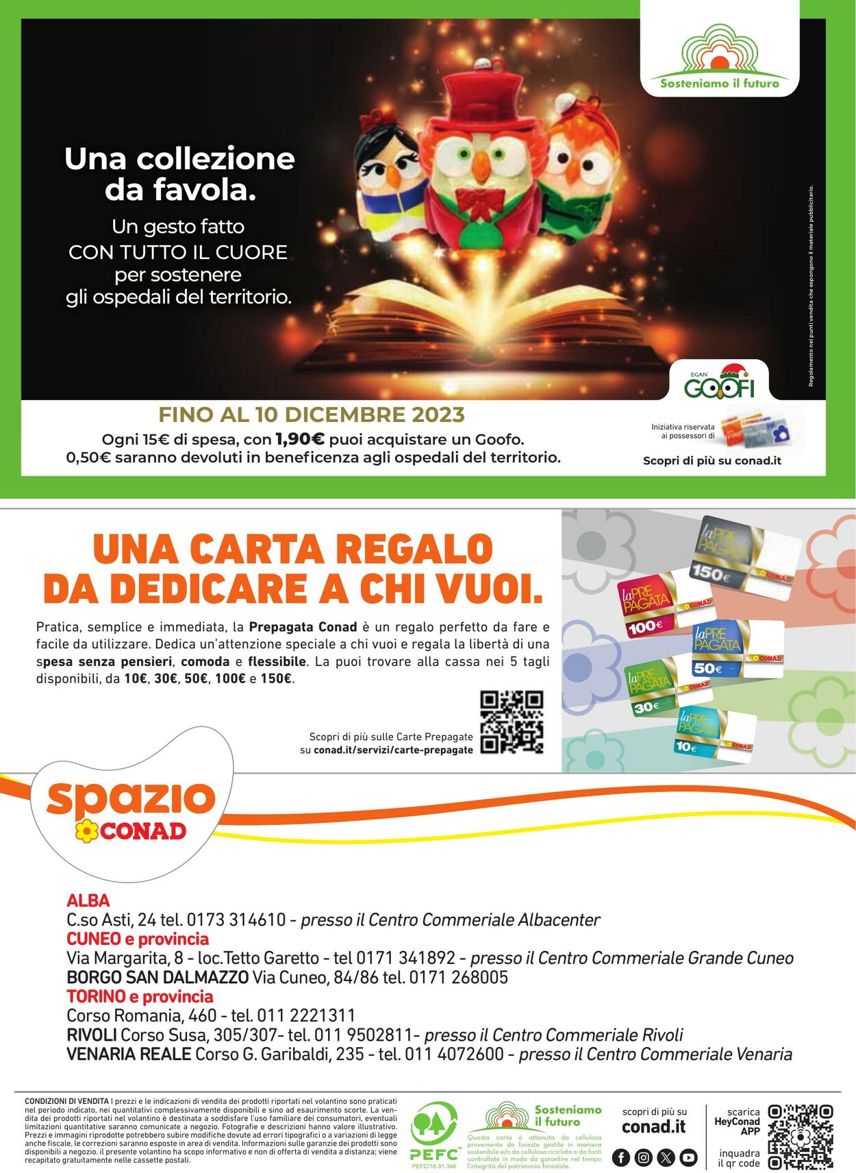 Volantino Conad 09.11.2023 - 24.12.2023