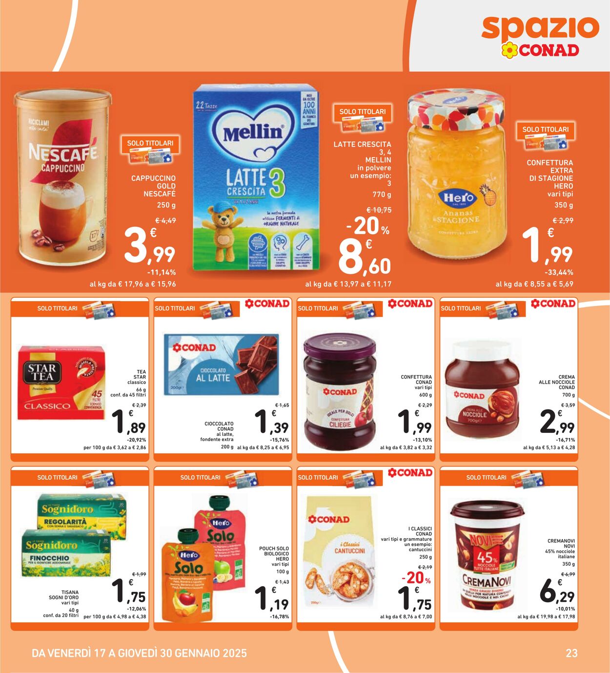 Volantino Conad 17.01.2025 - 30.01.2025