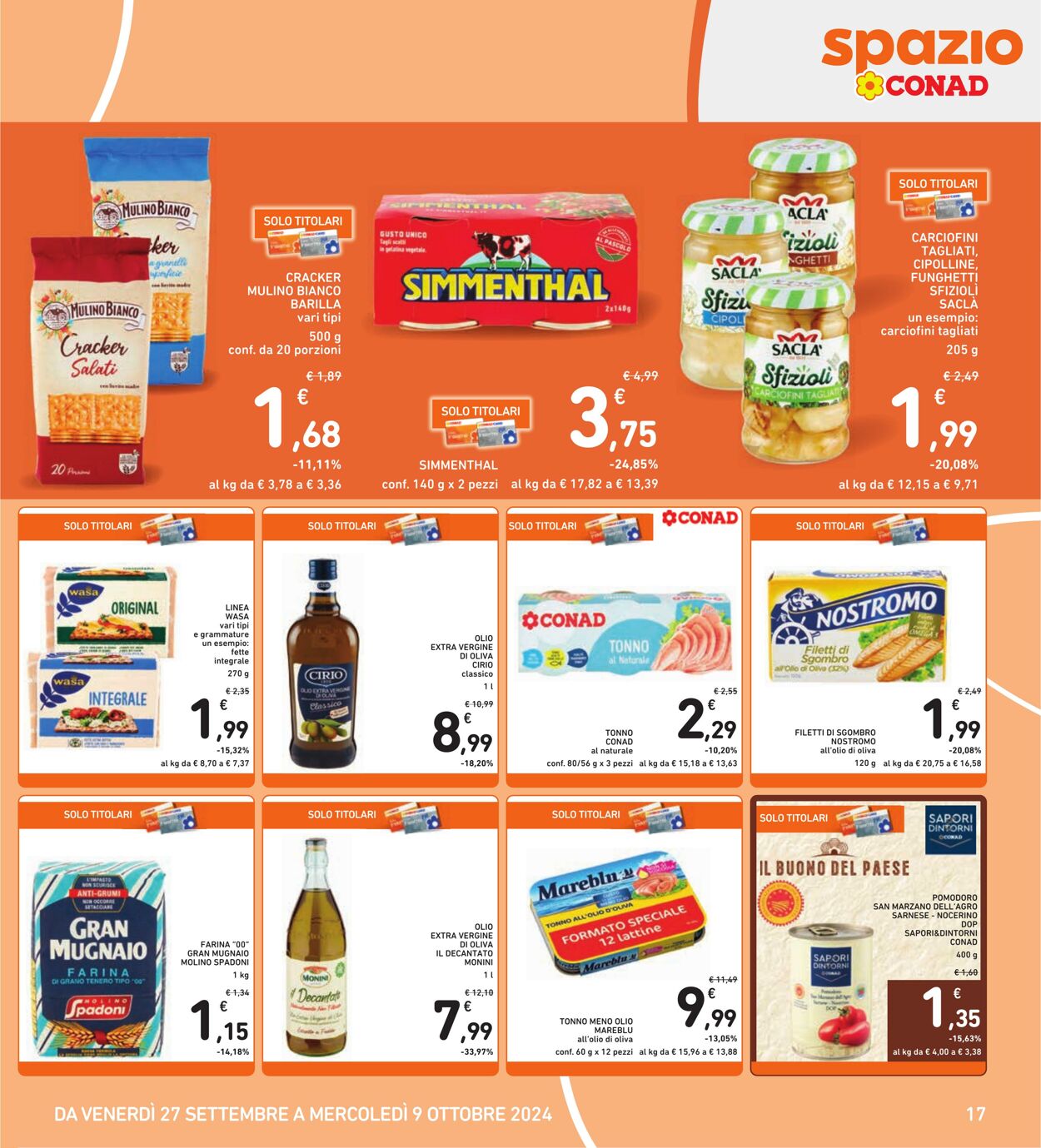 Volantino Conad 27.09.2024 - 09.10.2024