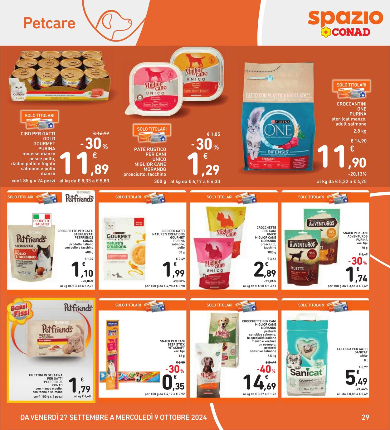 Volantino Conad 27.09.2024 - 09.10.2024