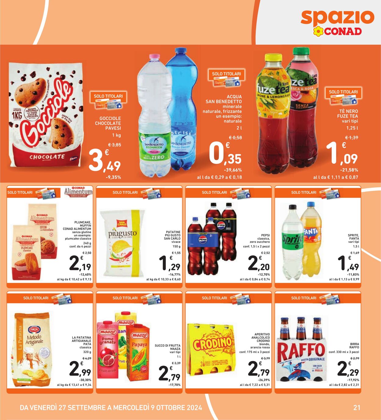 Volantino Conad 27.09.2024 - 09.10.2024