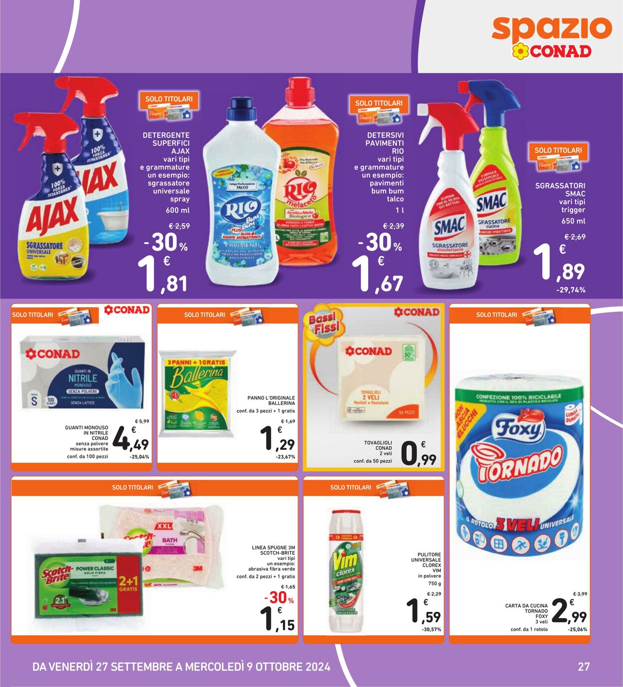 Volantino Conad 27.09.2024 - 09.10.2024