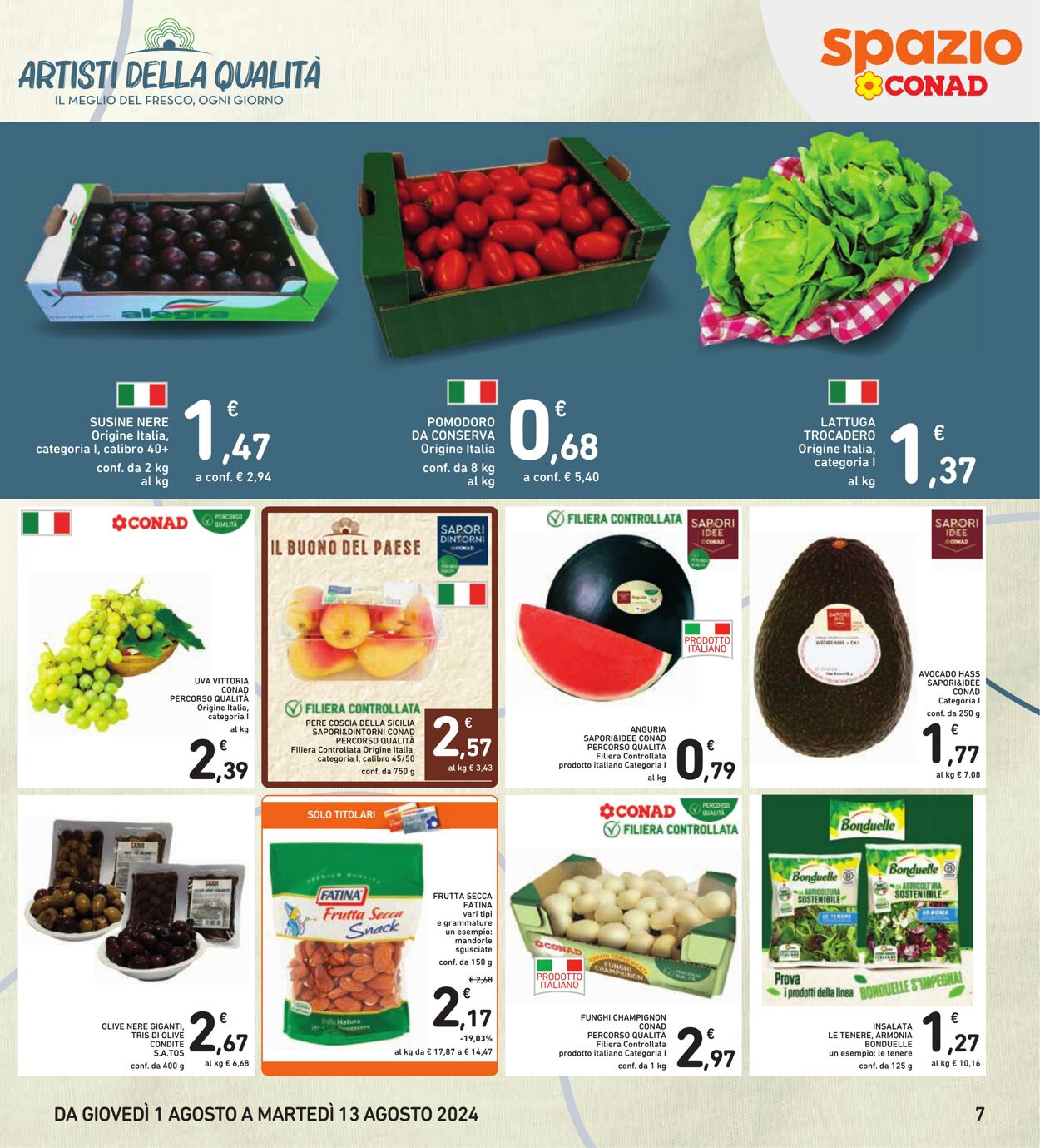 Volantino Conad 01.07.2024 - 13.08.2024