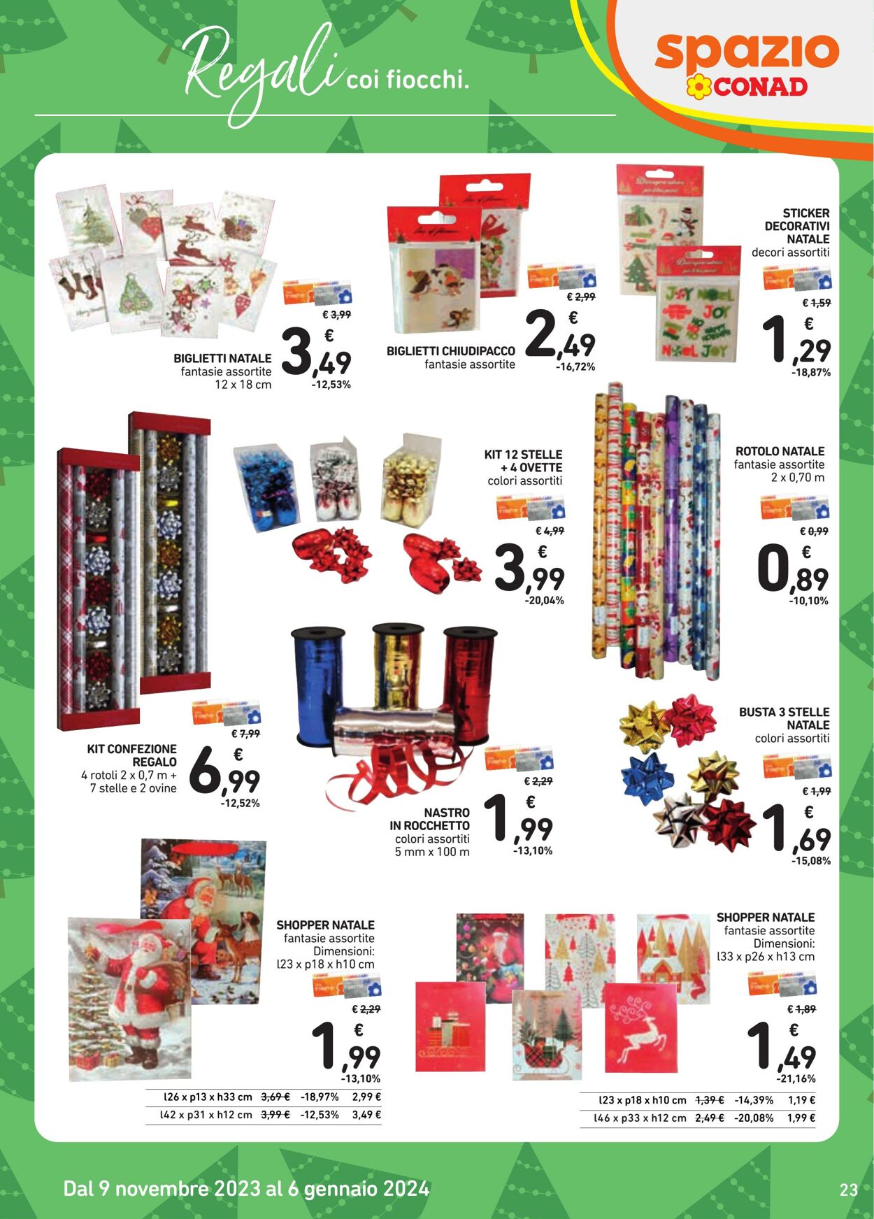 Volantino Conad 09.11.2023 - 06.01.2024