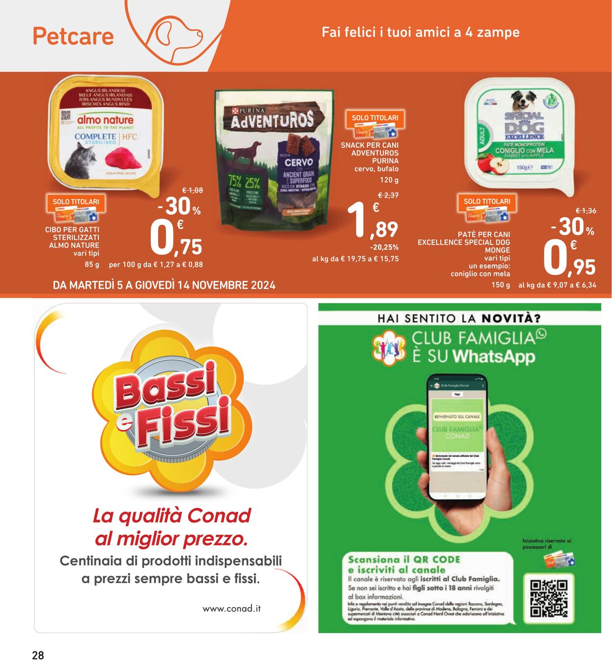 Volantino Conad 05.11.2024 - 14.11.2024