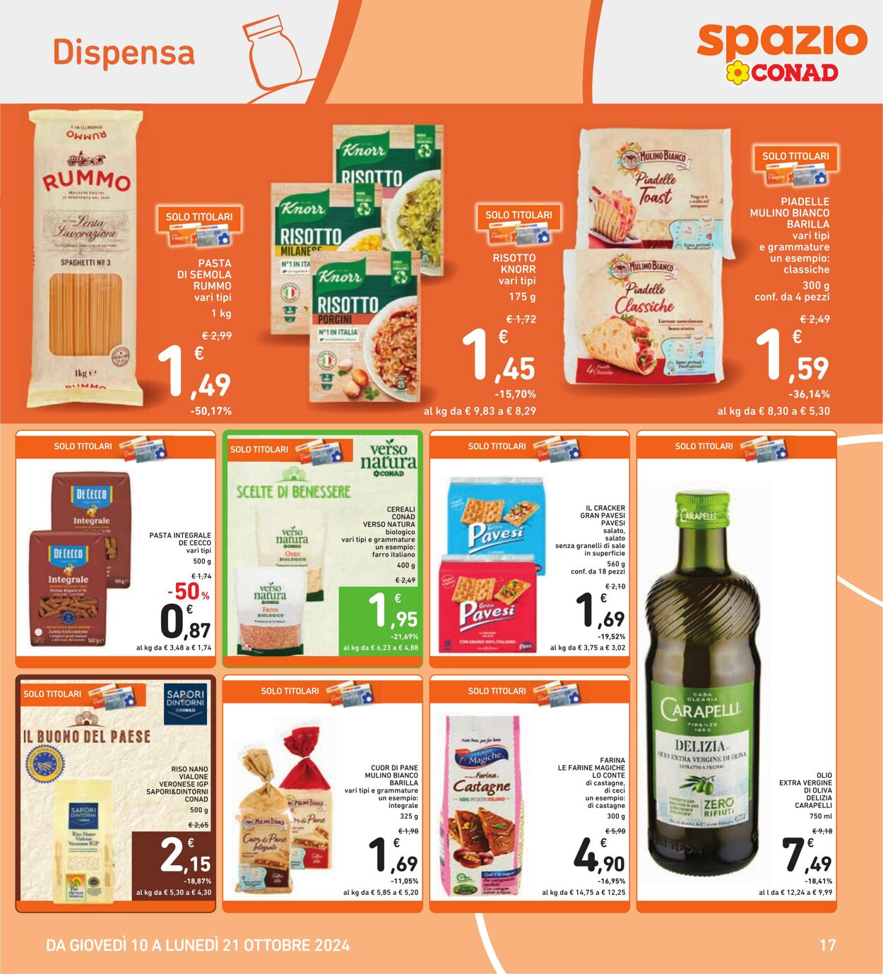 Volantino Conad 10.10.2024 - 21.10.2024