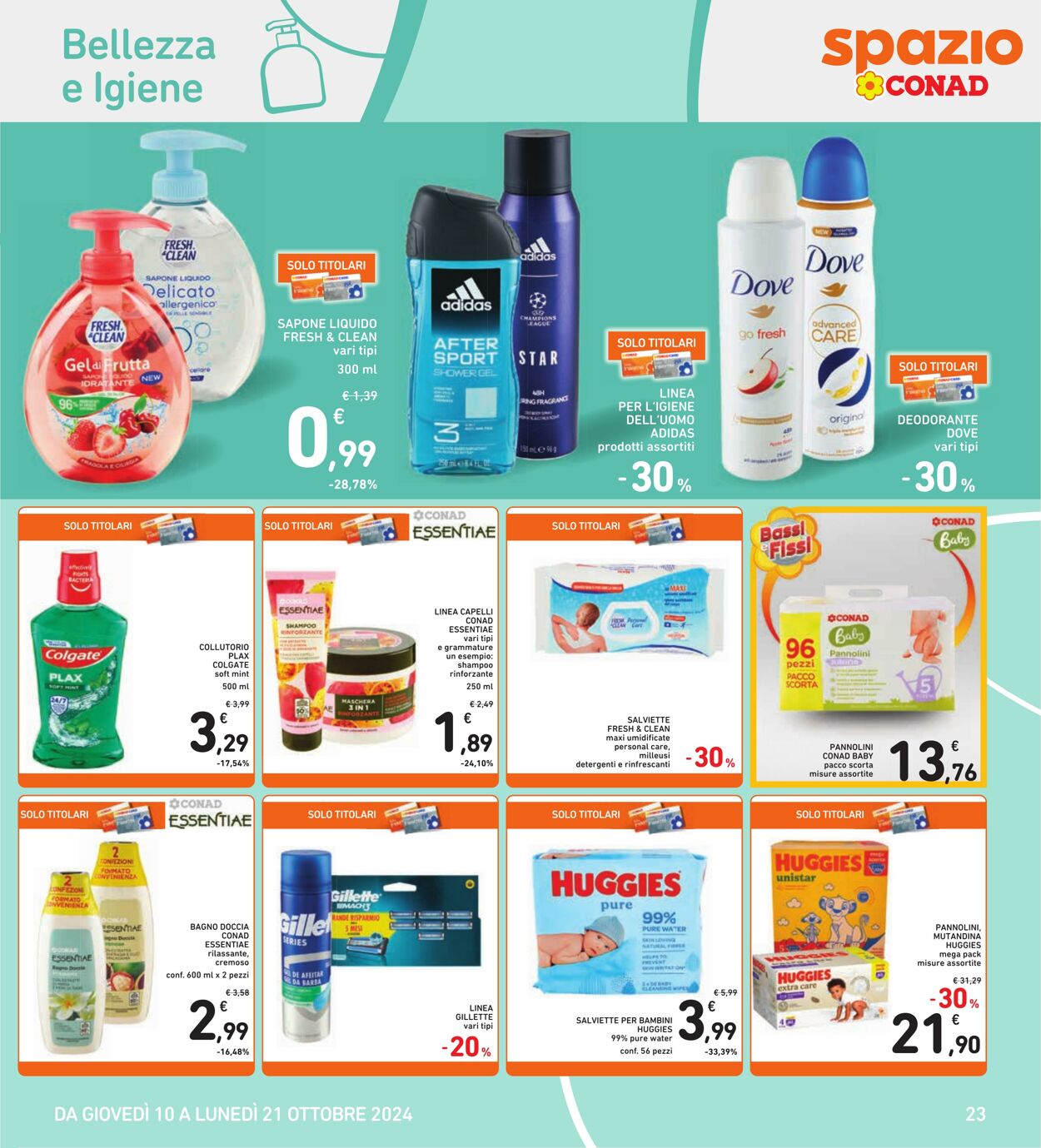 Volantino Conad 10.10.2024 - 21.10.2024