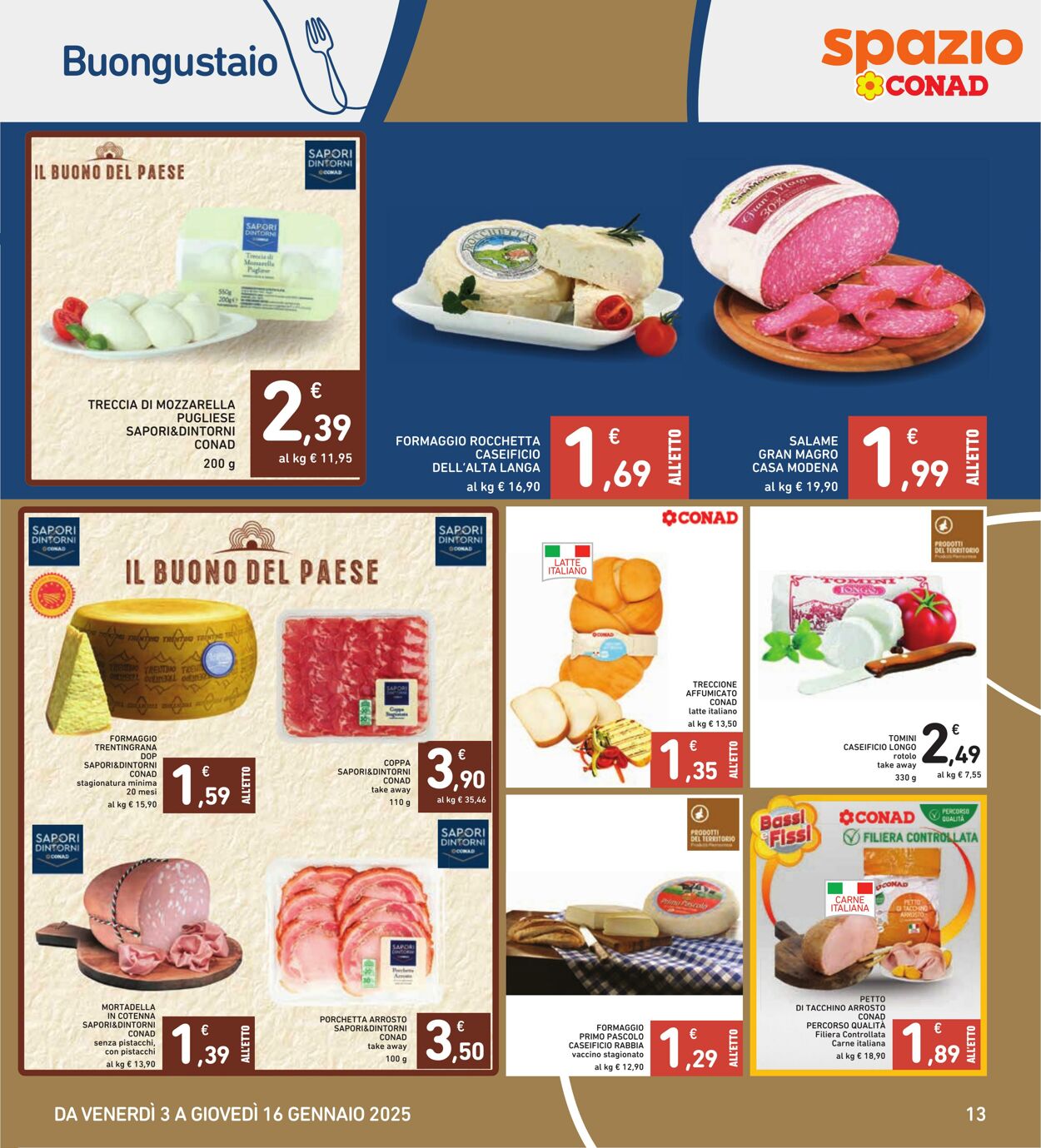 Volantino Conad 03.01.2025 - 16.01.2025