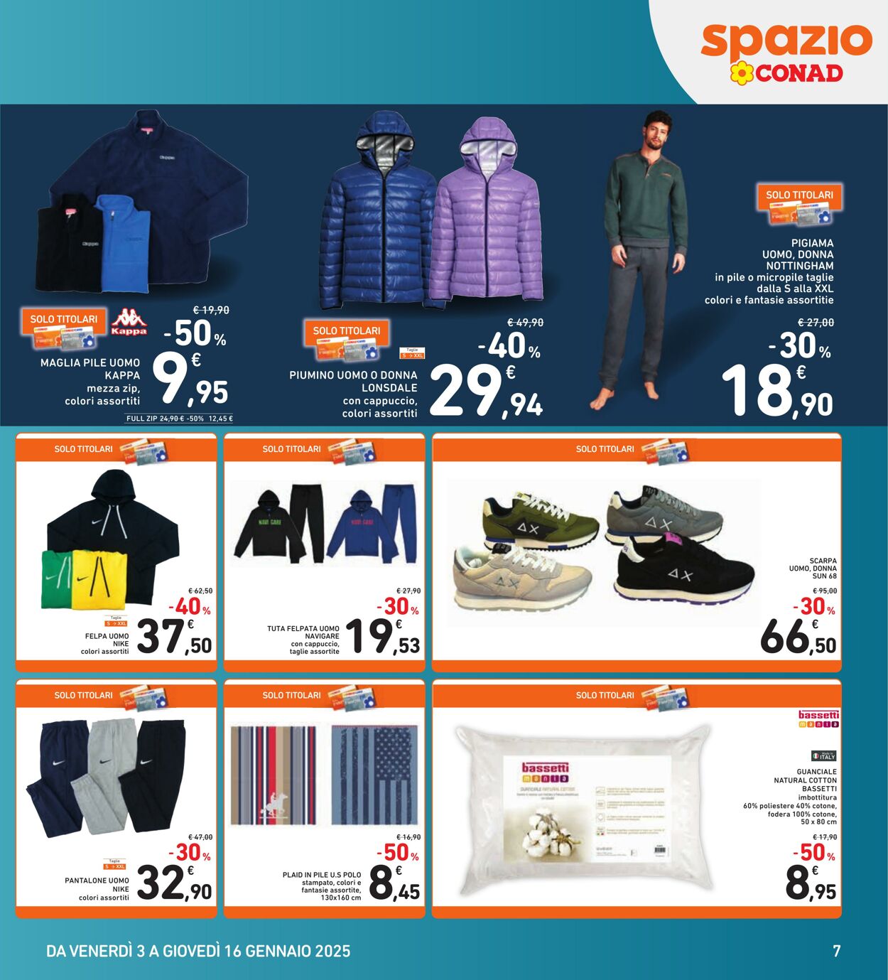 Volantino Conad 03.01.2025 - 16.01.2025