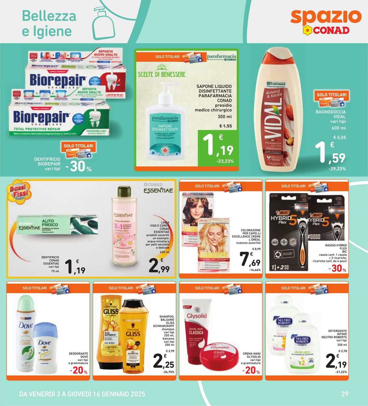 Volantino Conad 03.01.2025 - 16.01.2025