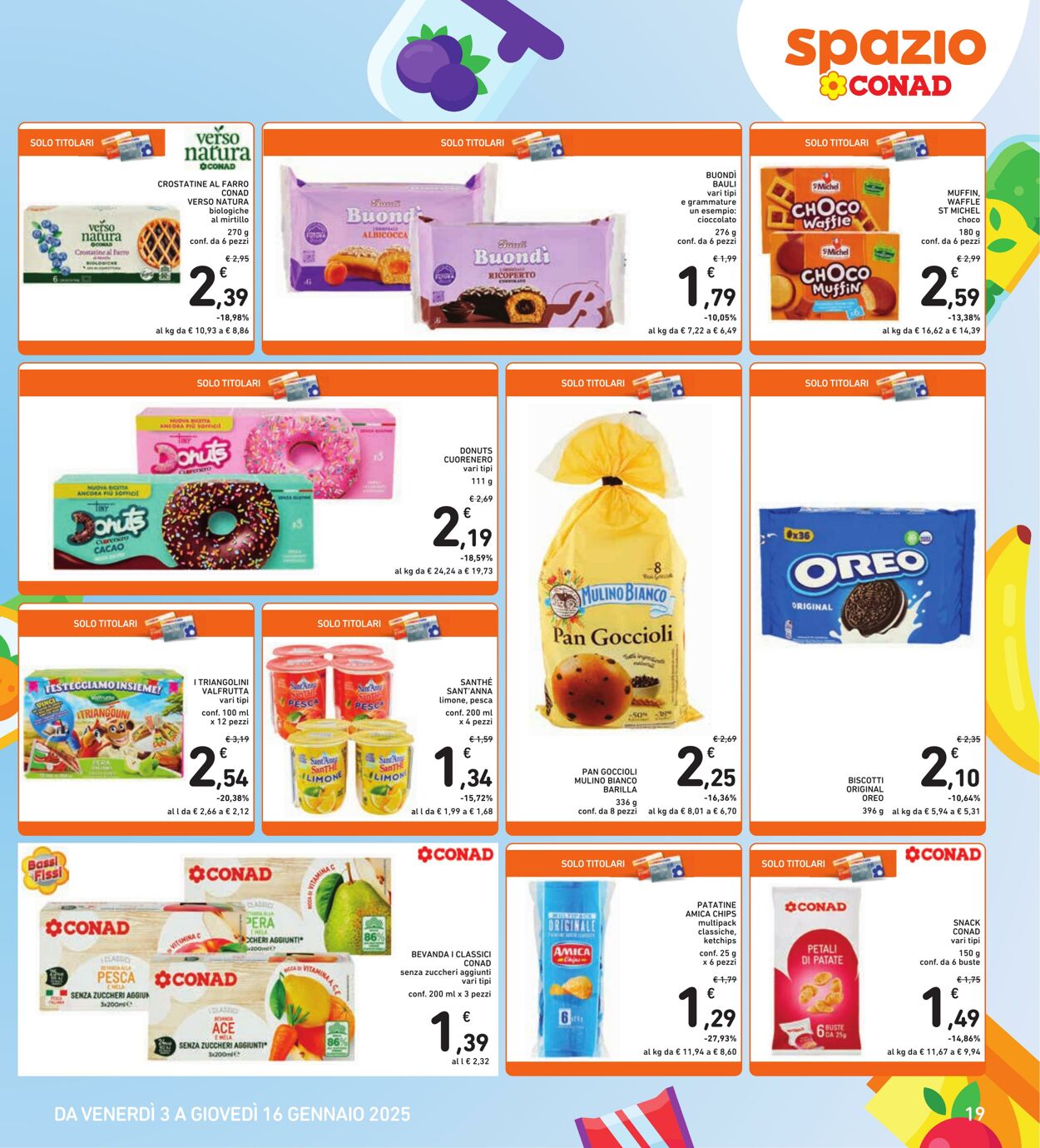 Volantino Conad 03.01.2025 - 16.01.2025