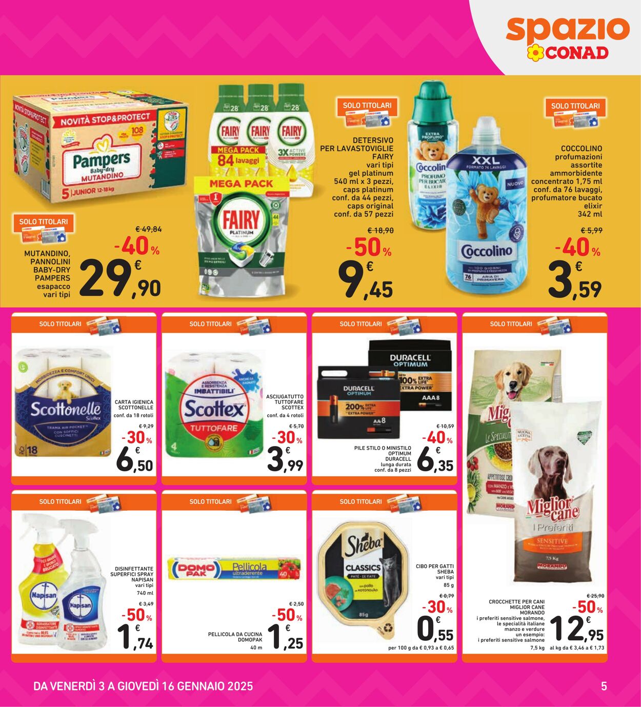 Volantino Conad 03.01.2025 - 16.01.2025